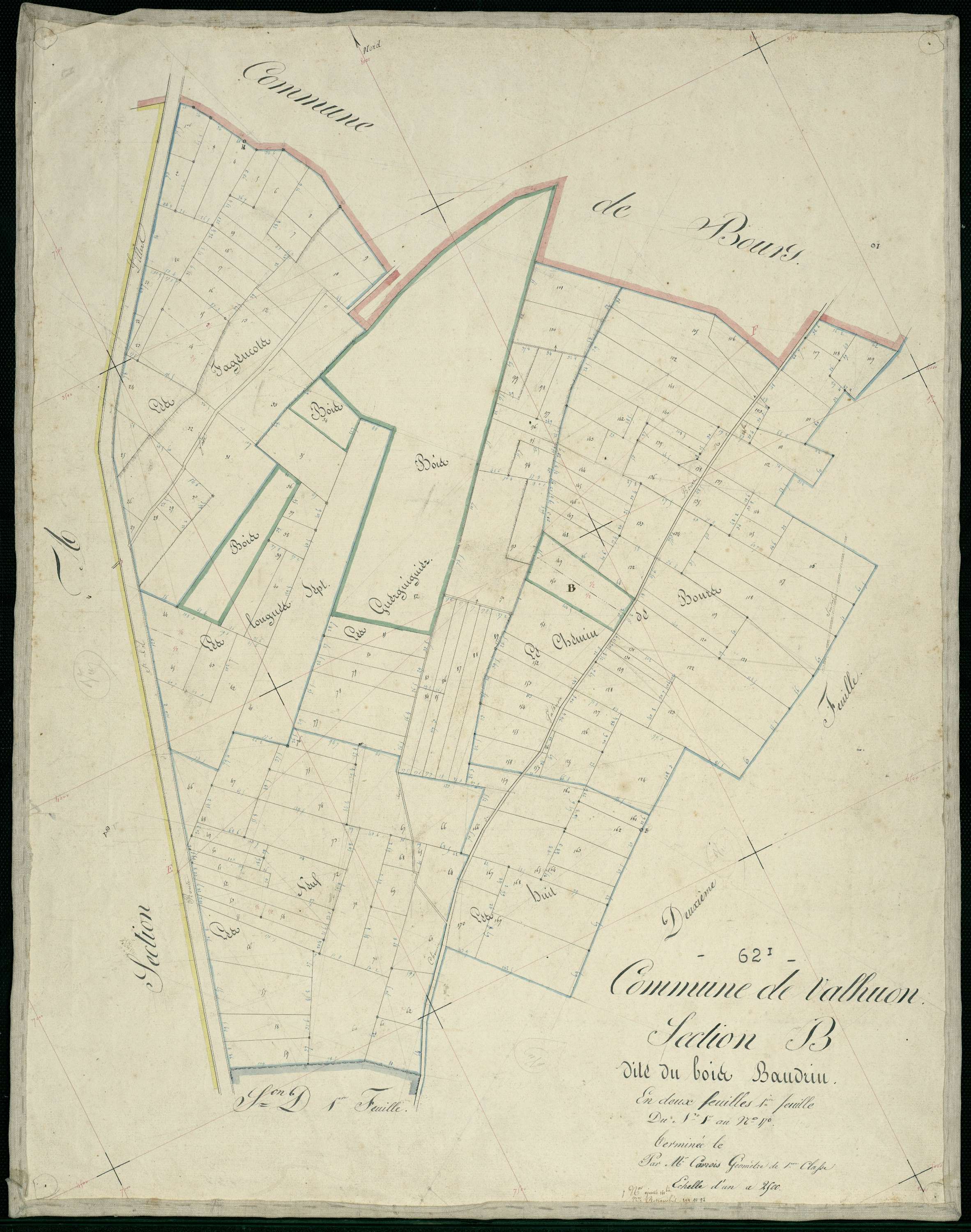 Valhuon - Section B, 1re feuille