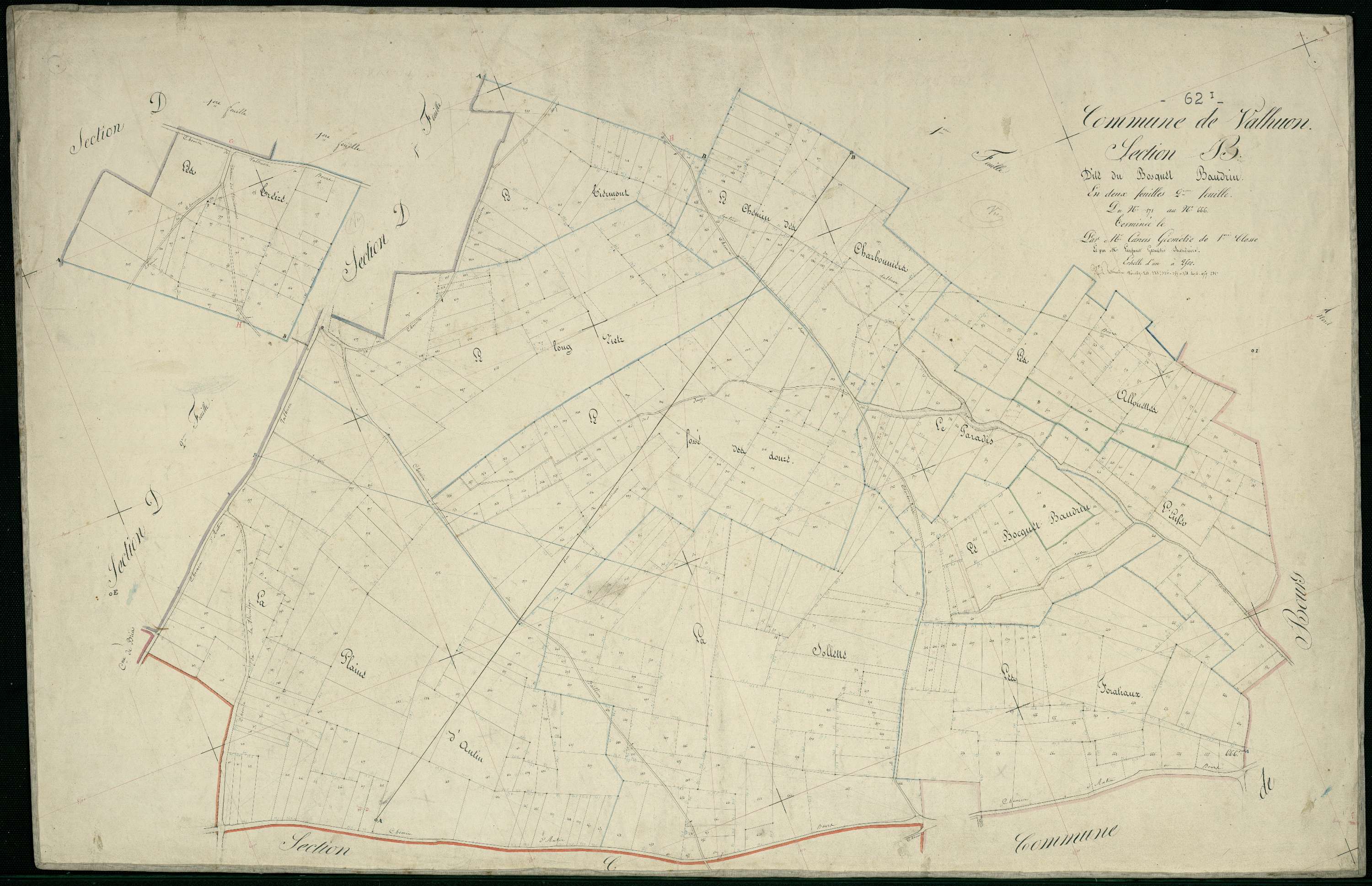 Valhuon - Section B, 2e feuille