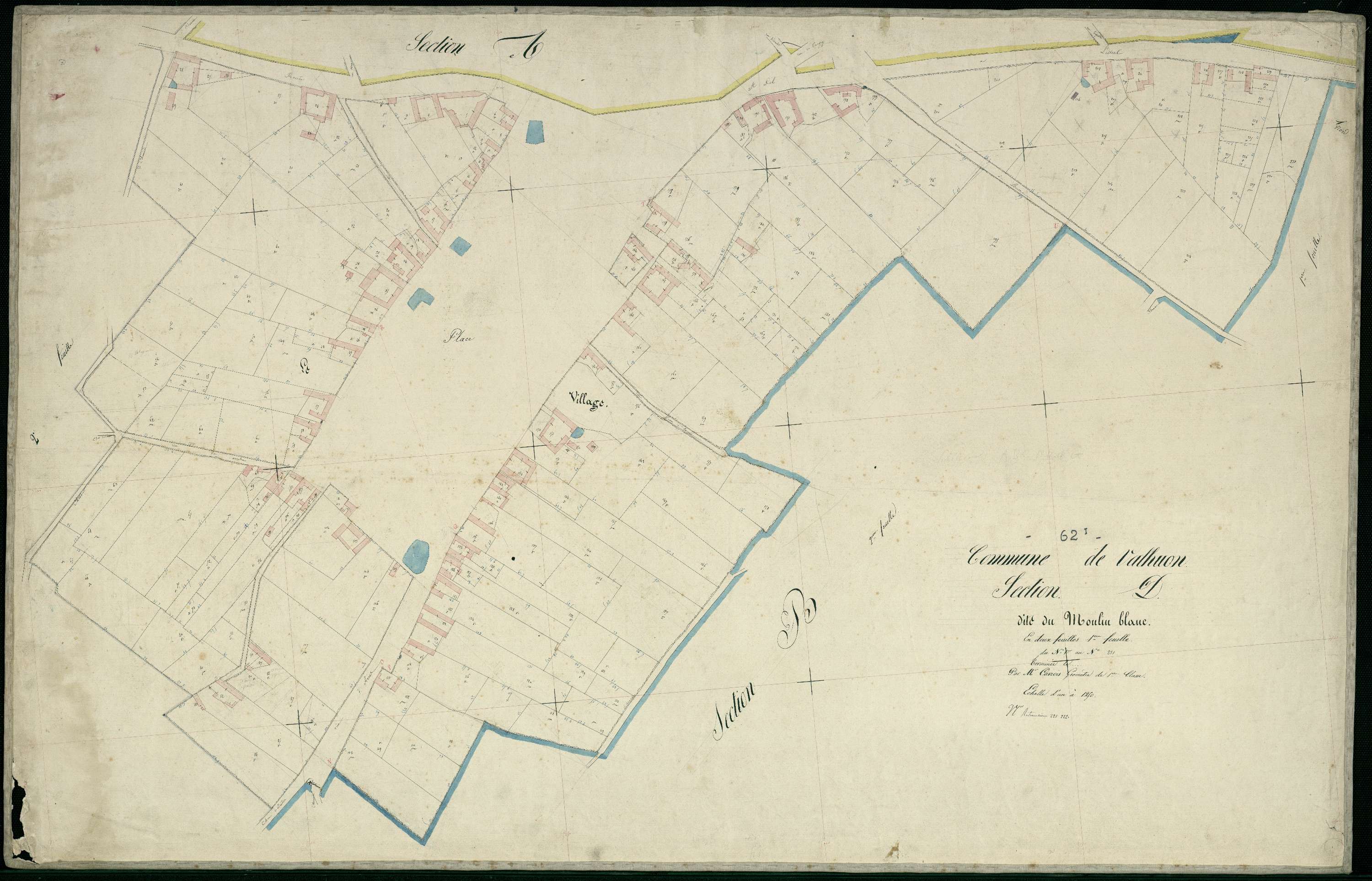 Valhuon - Section D, 1re feuille