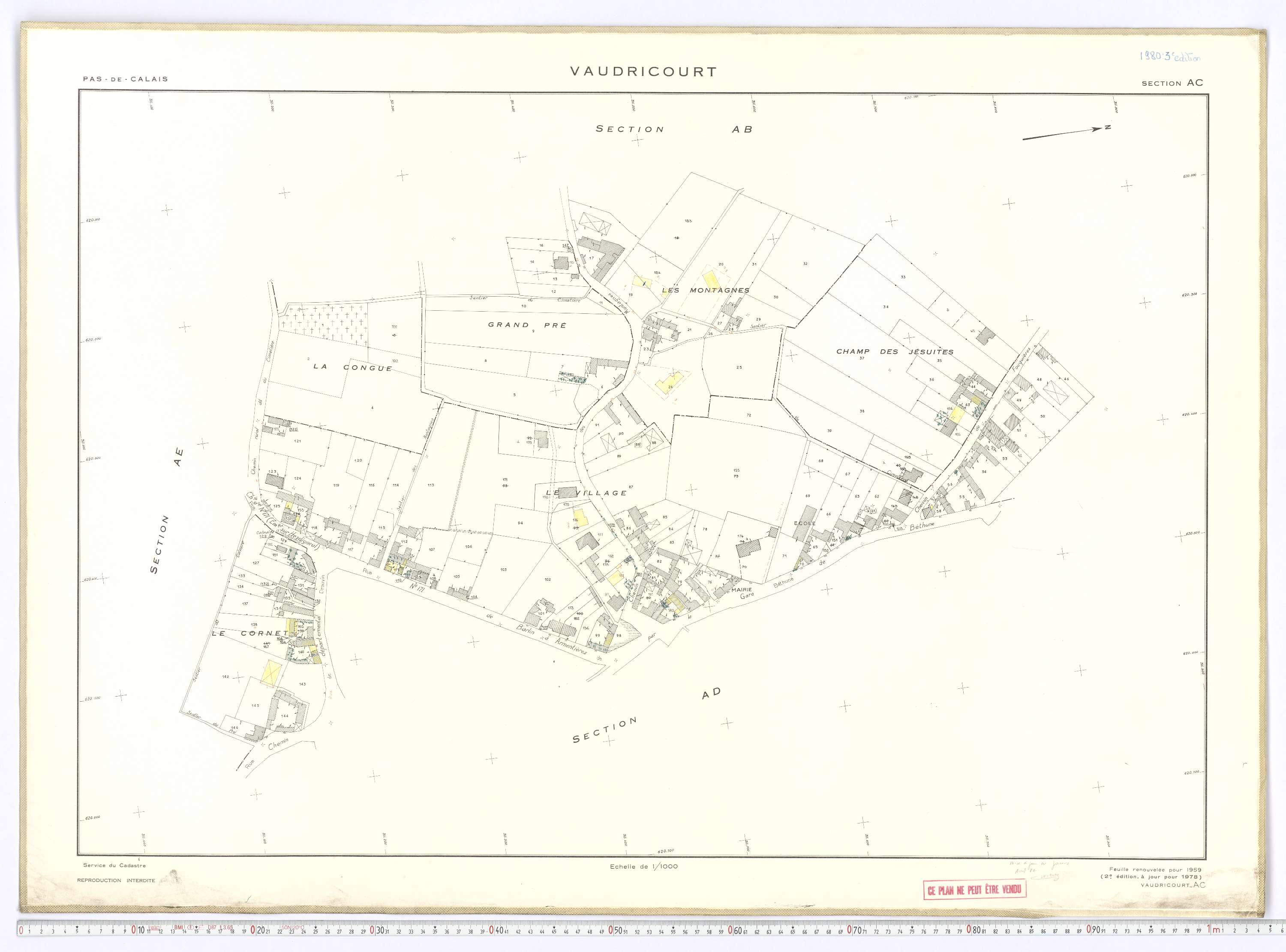 Vaudricourt - Section AC.