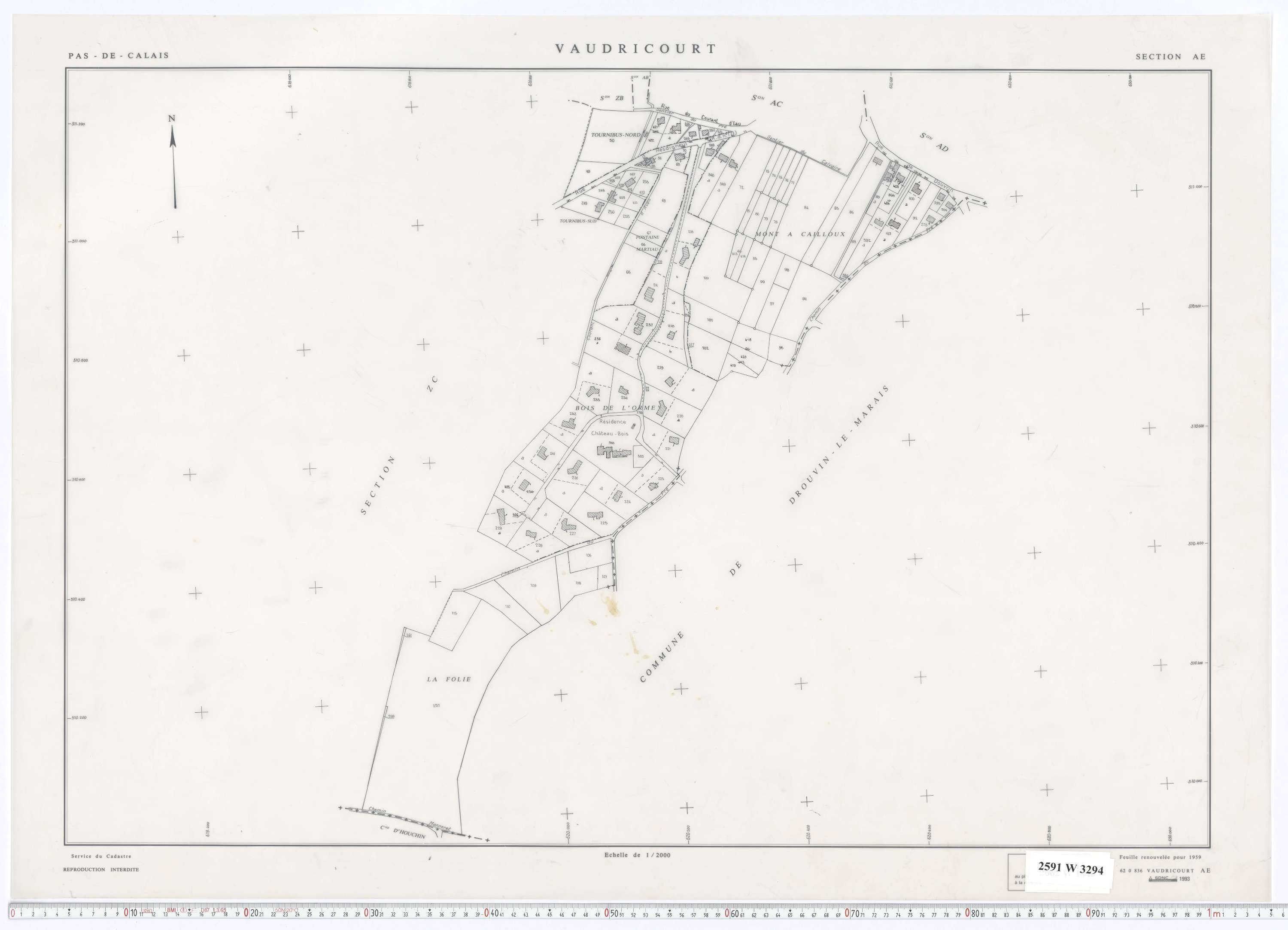 Vaudricourt - Section AE.