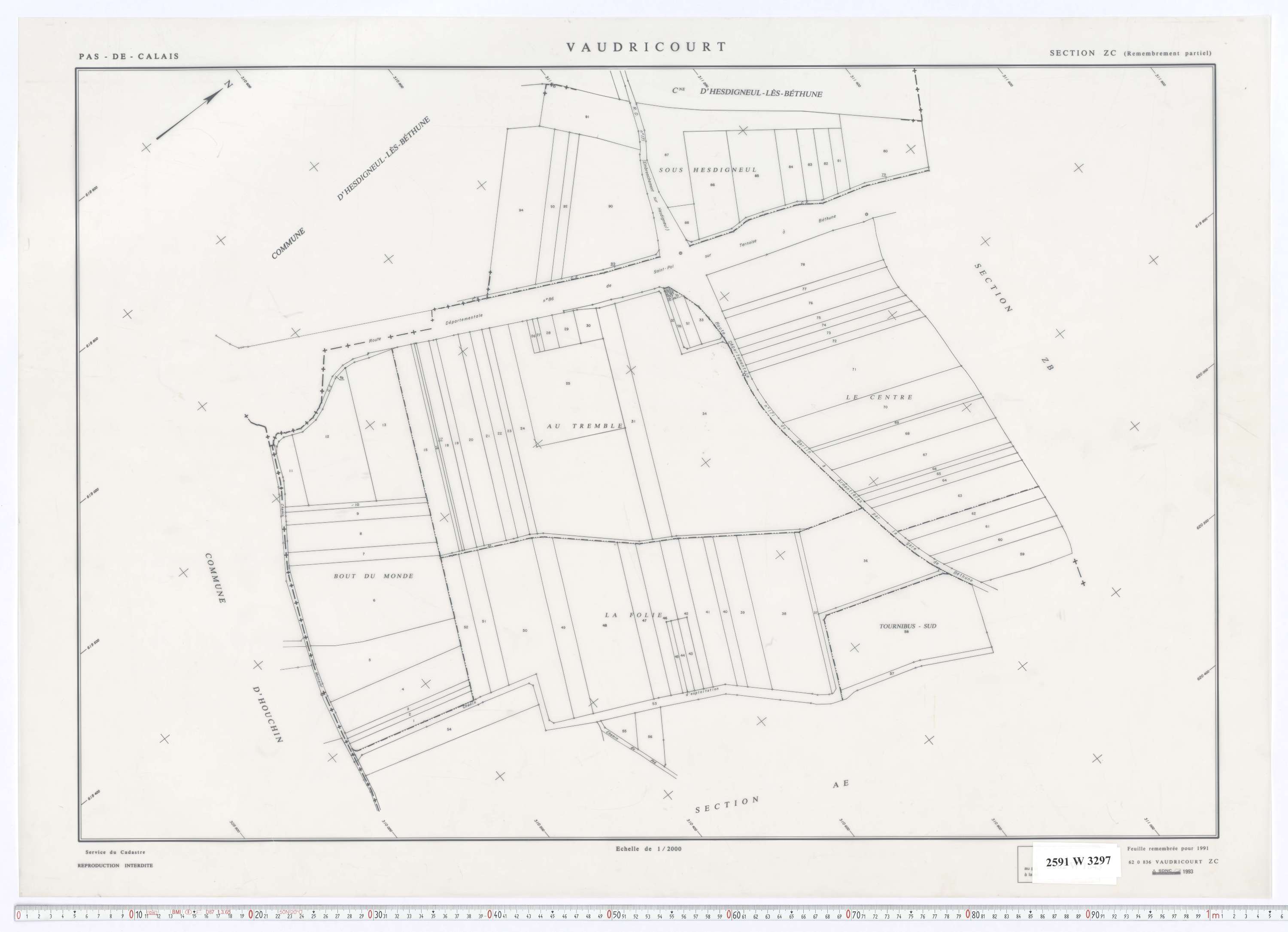 Vaudricourt - Section ZC.