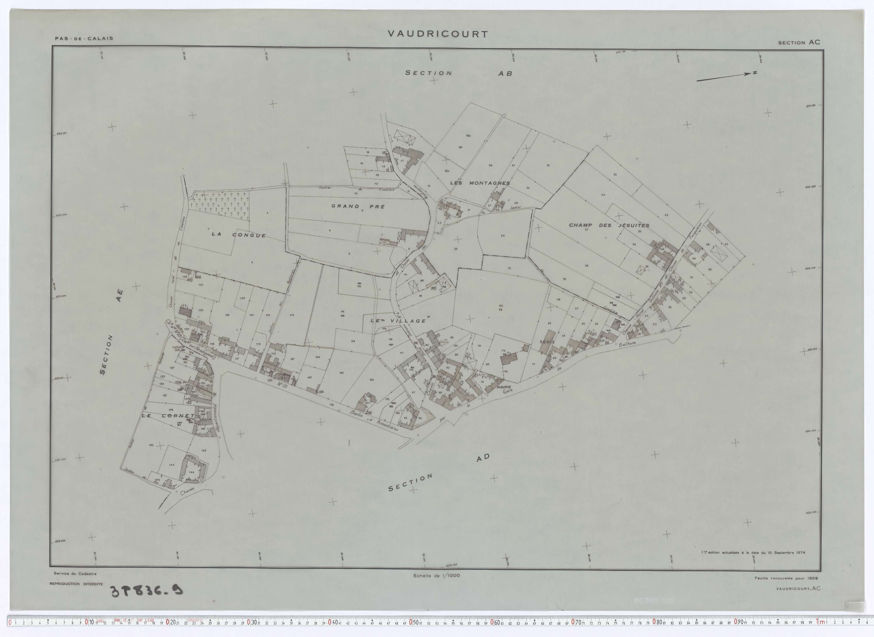 Vaudricourt - Section AC.