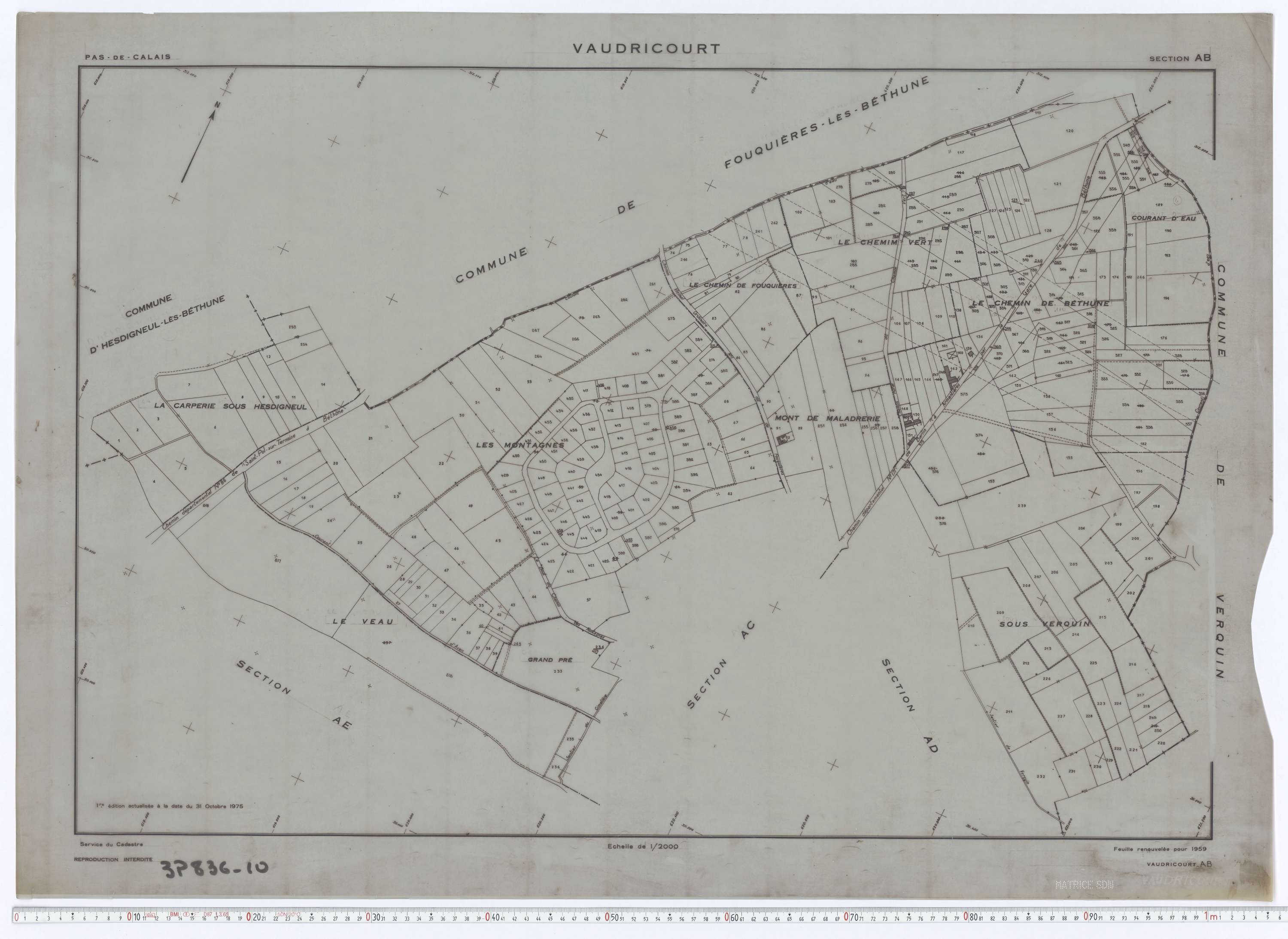 Vaudricourt - Section AB.