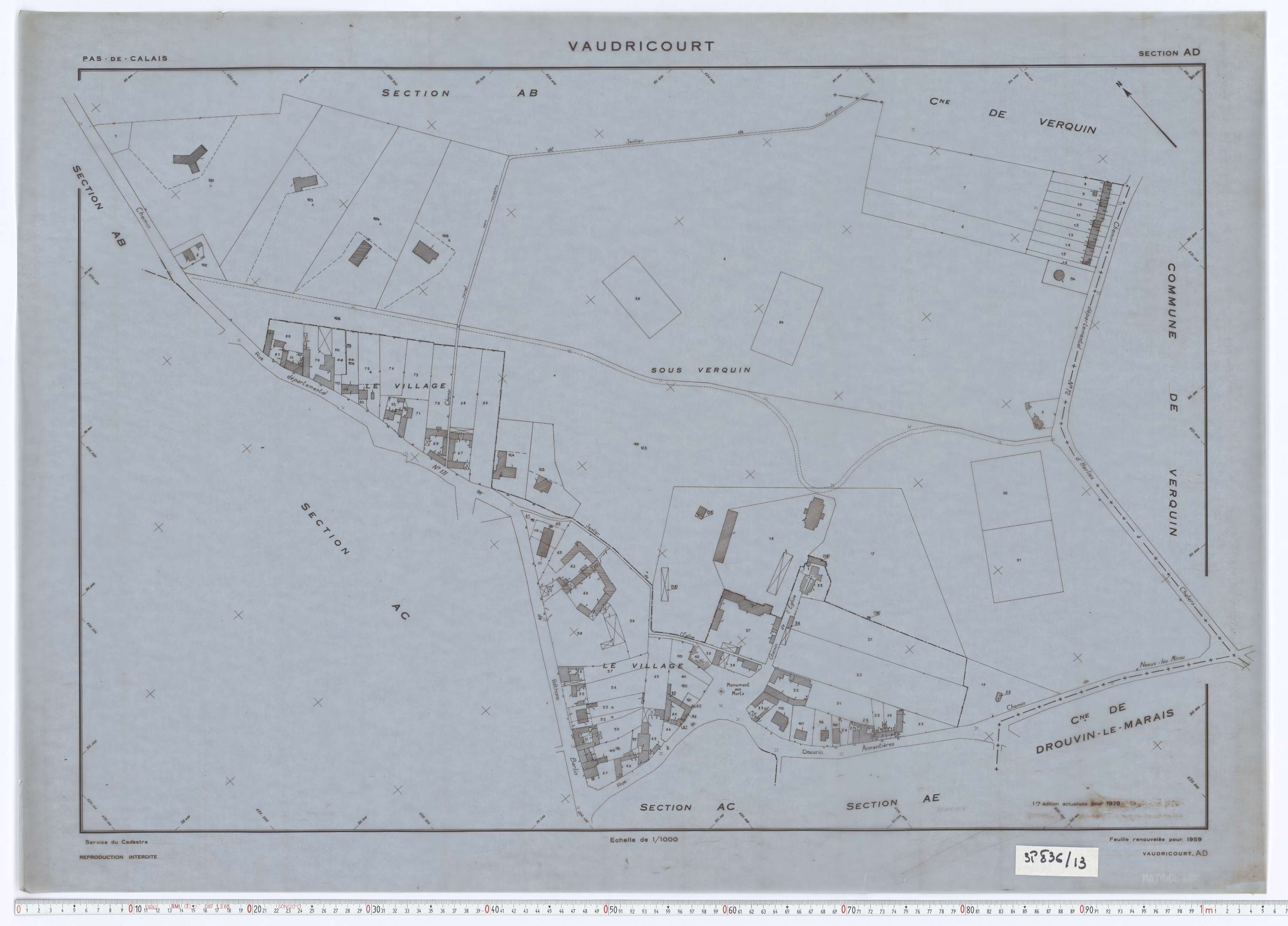 Vaudricourt - Section AD.