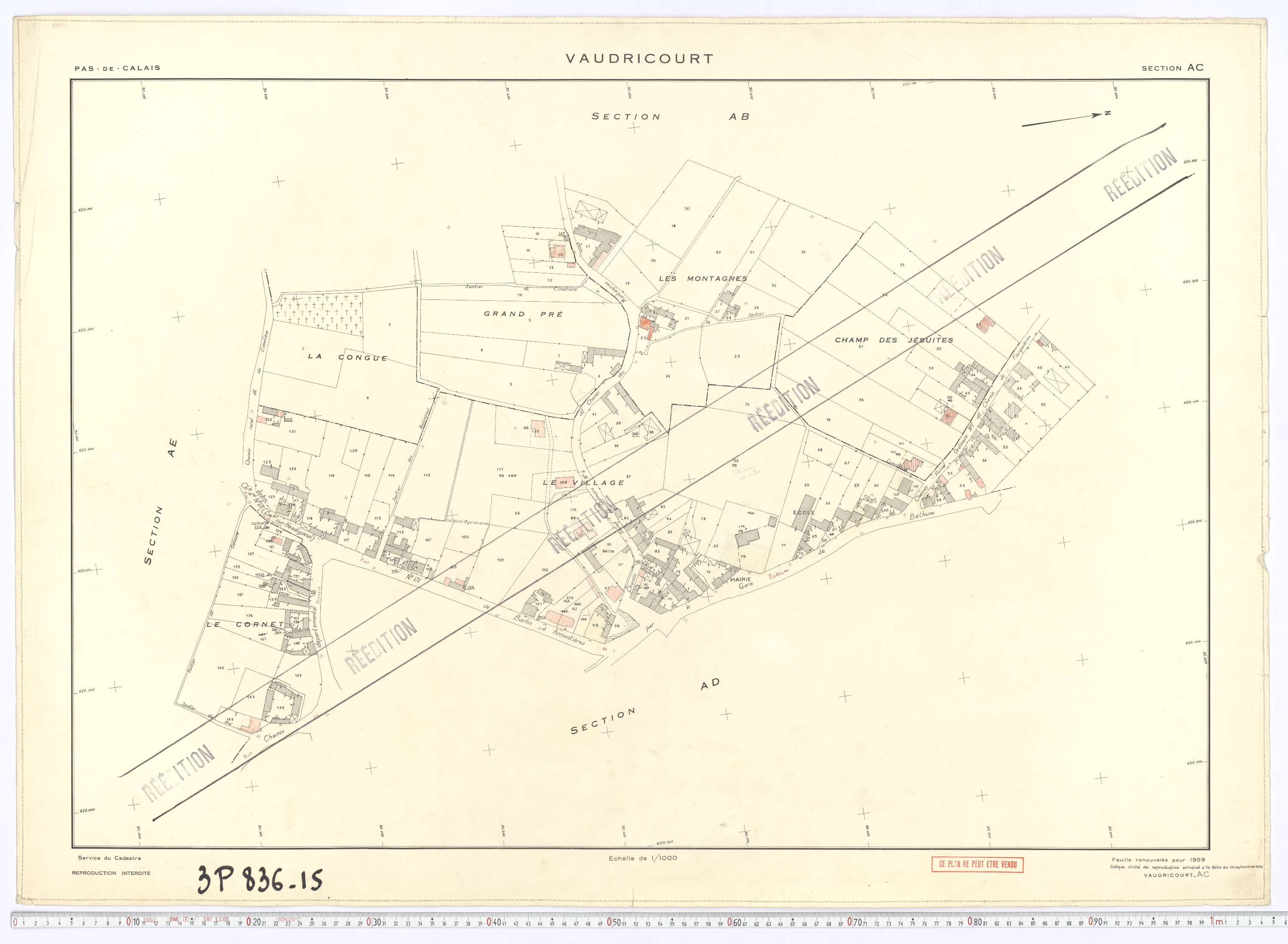 Vaudricourt - Section AC.