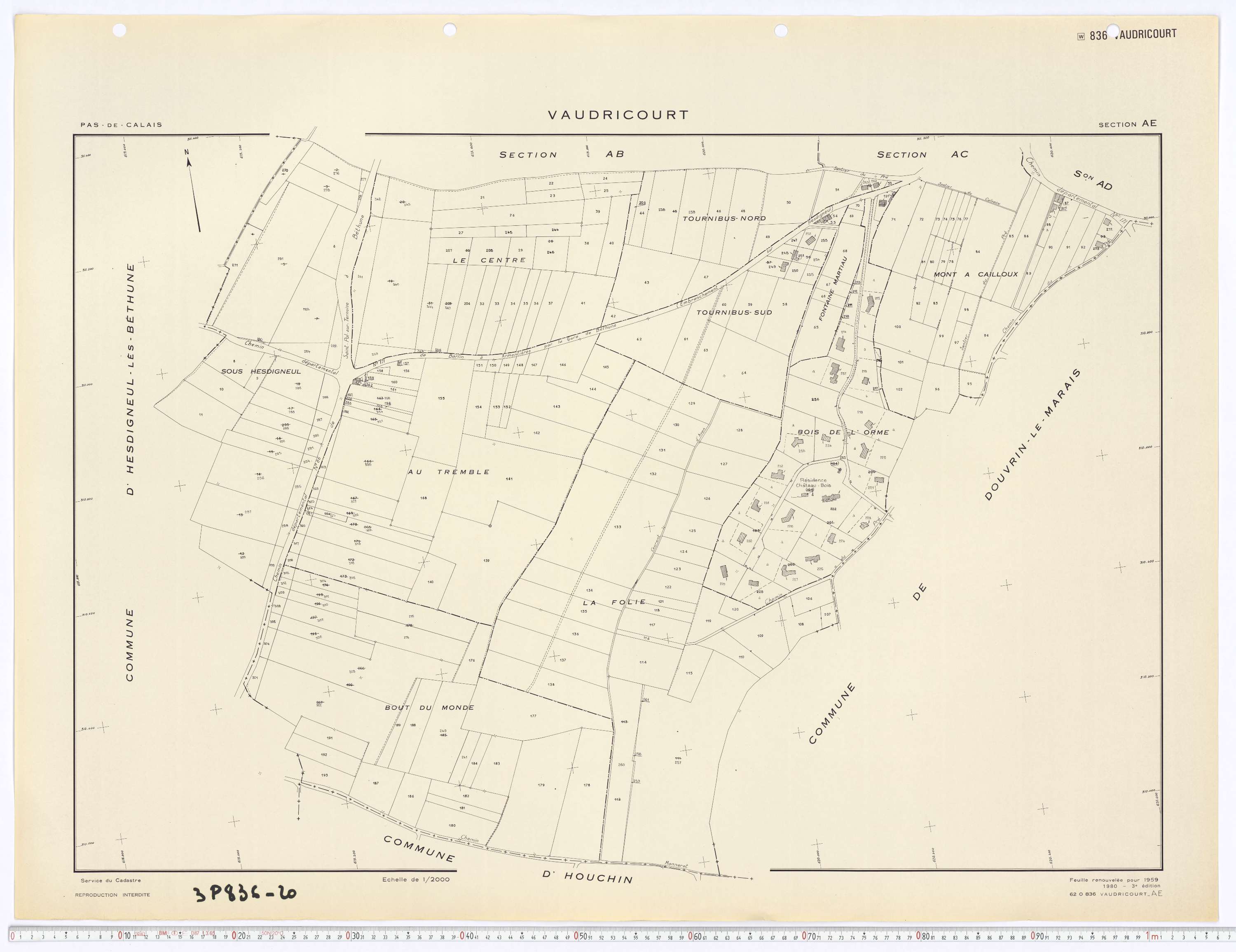 Vaudricourt - Section AE.