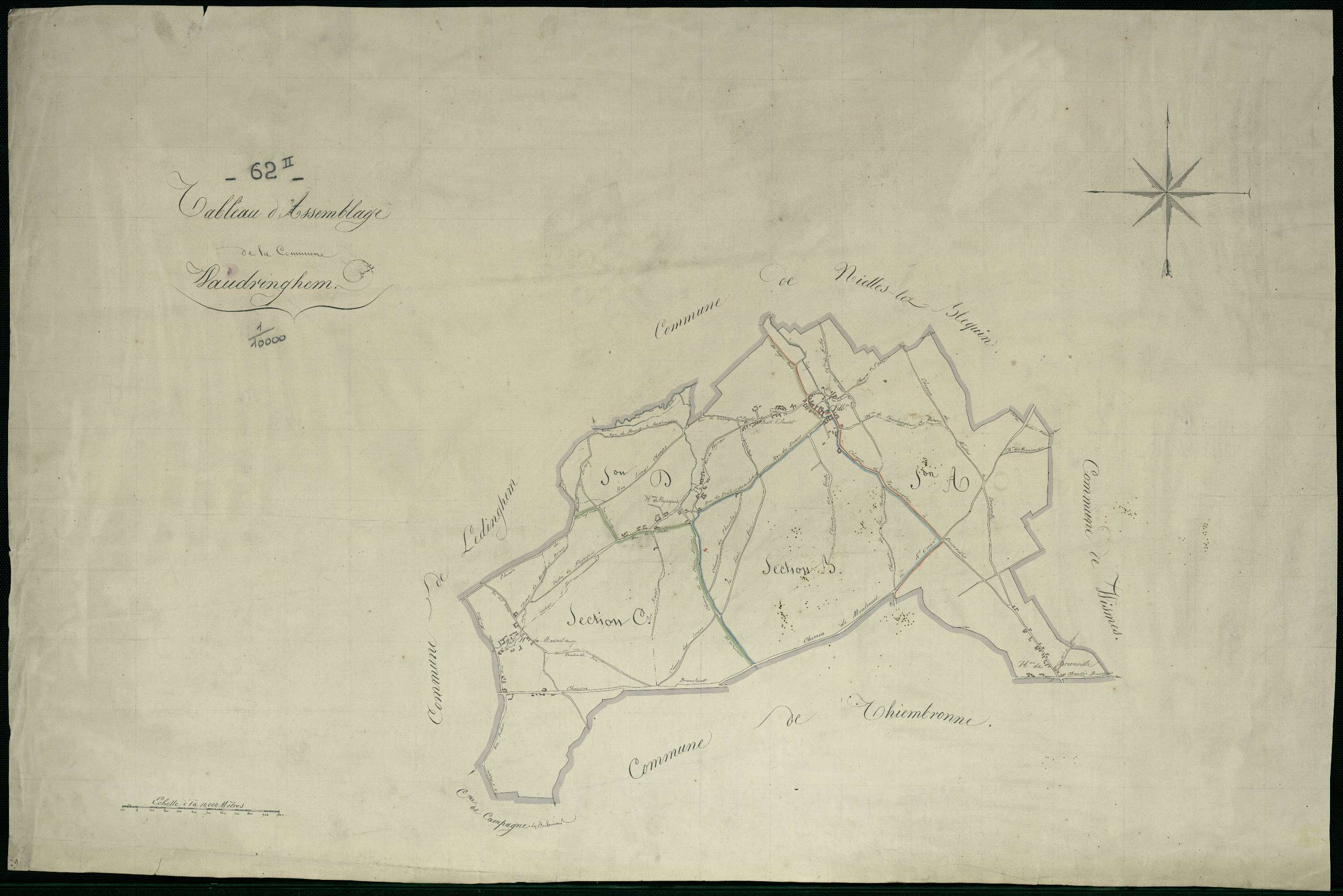 Vaudringhem - Tableau d'assemblage