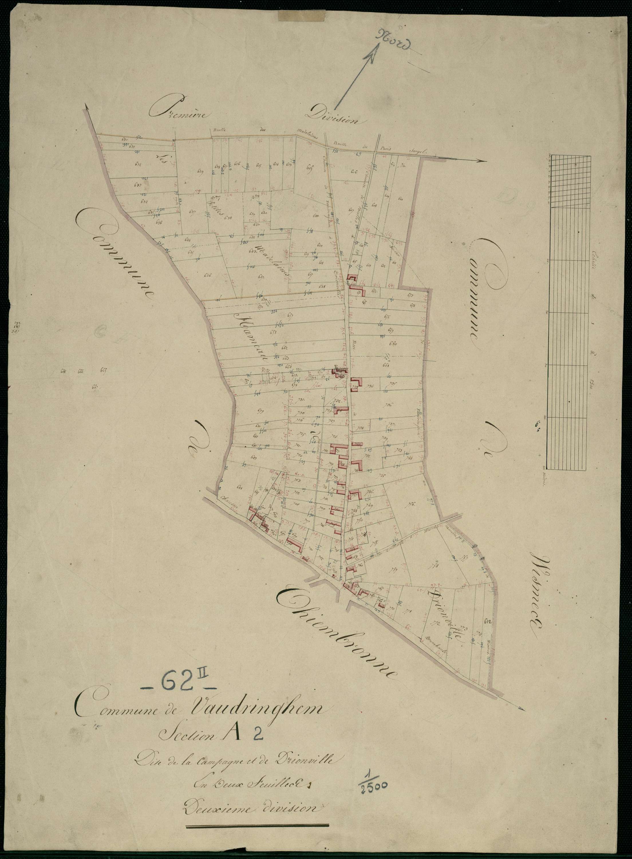Vaudringhem - Section A, 2e feuille