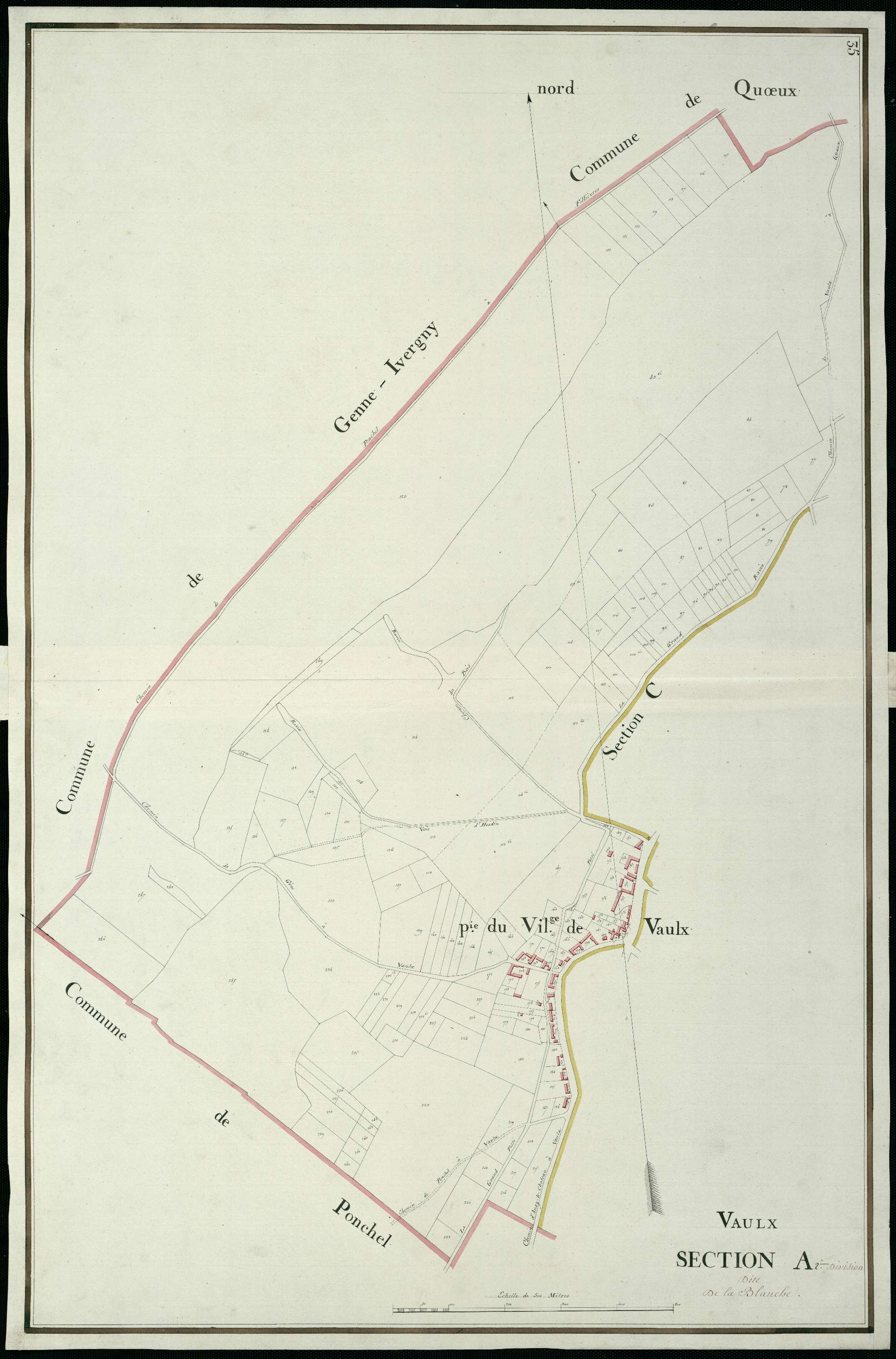 Vaulx - Section A, 2e feuille