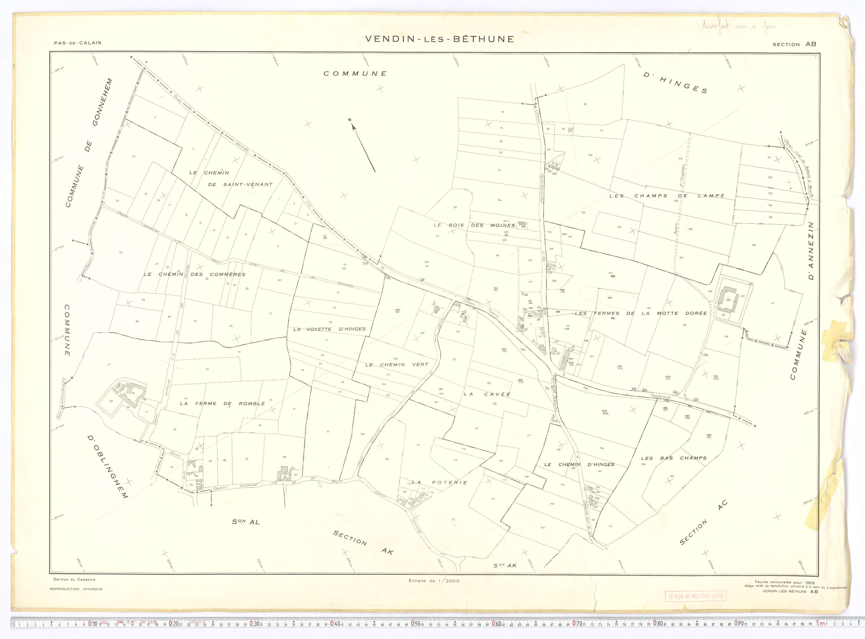 Vendin-lès-Béthune - Section AB.