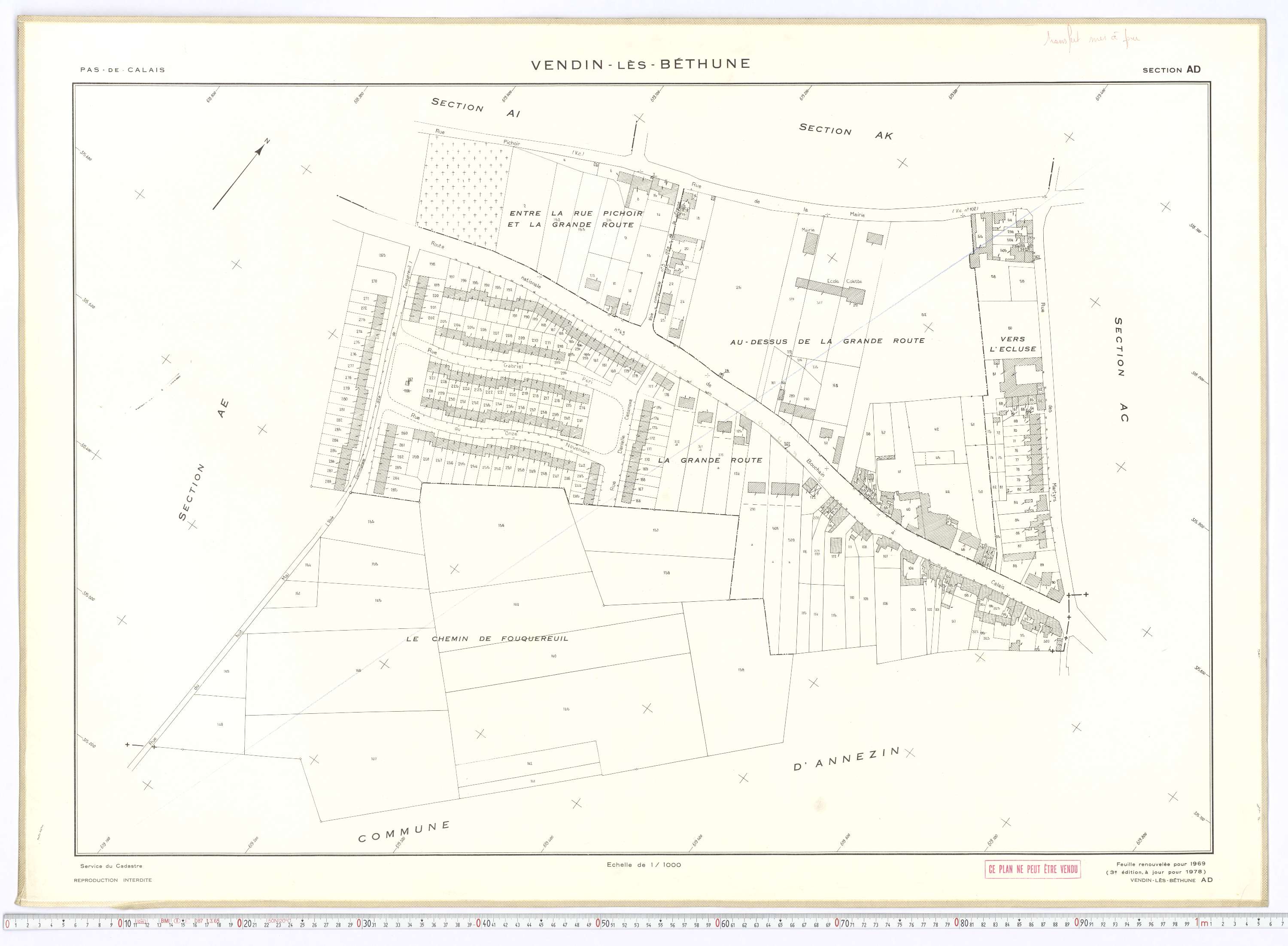 Vendin-lès-Béthune - Section AD.