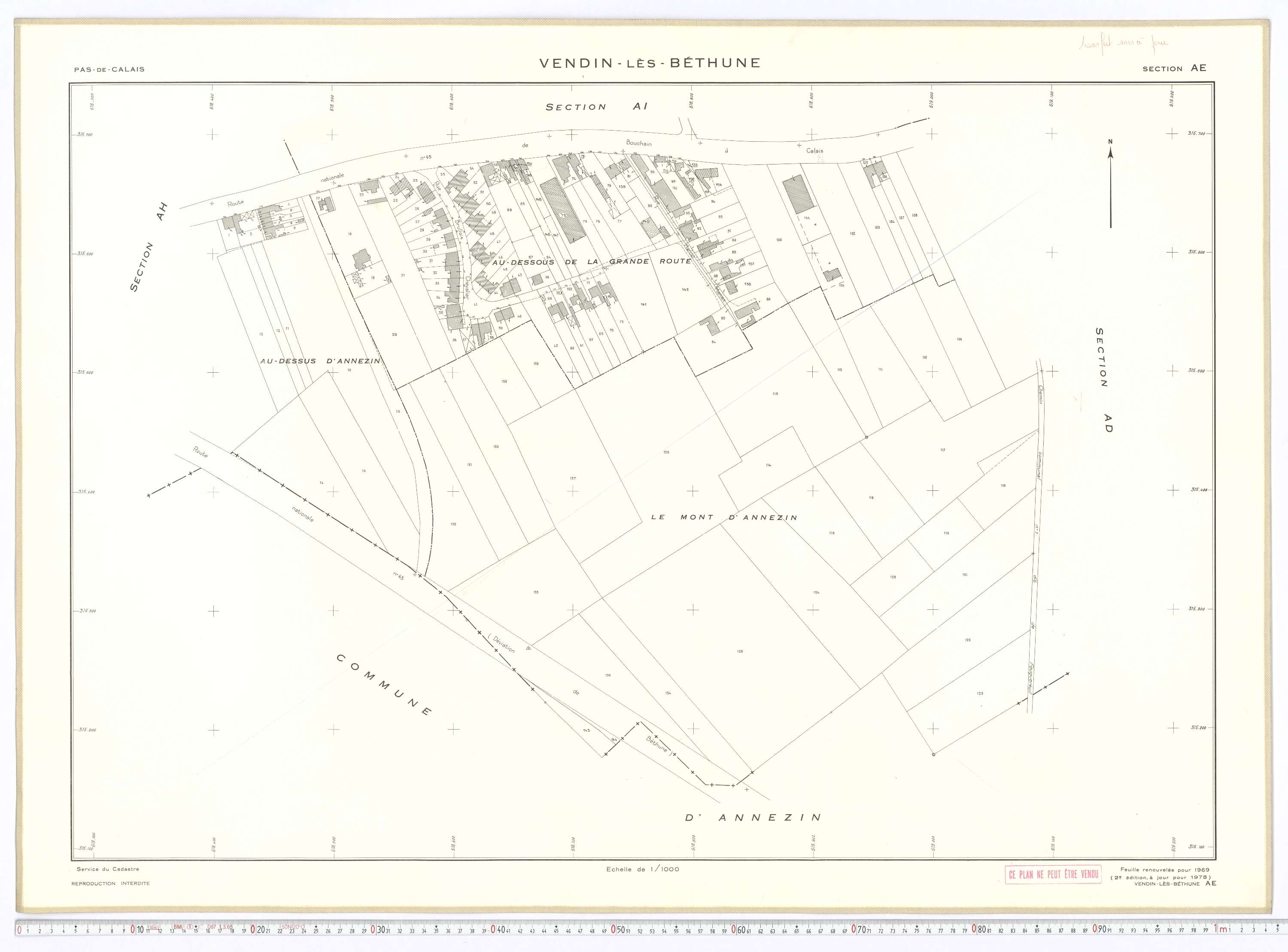 Vendin-lès-Béthune - Section AE.