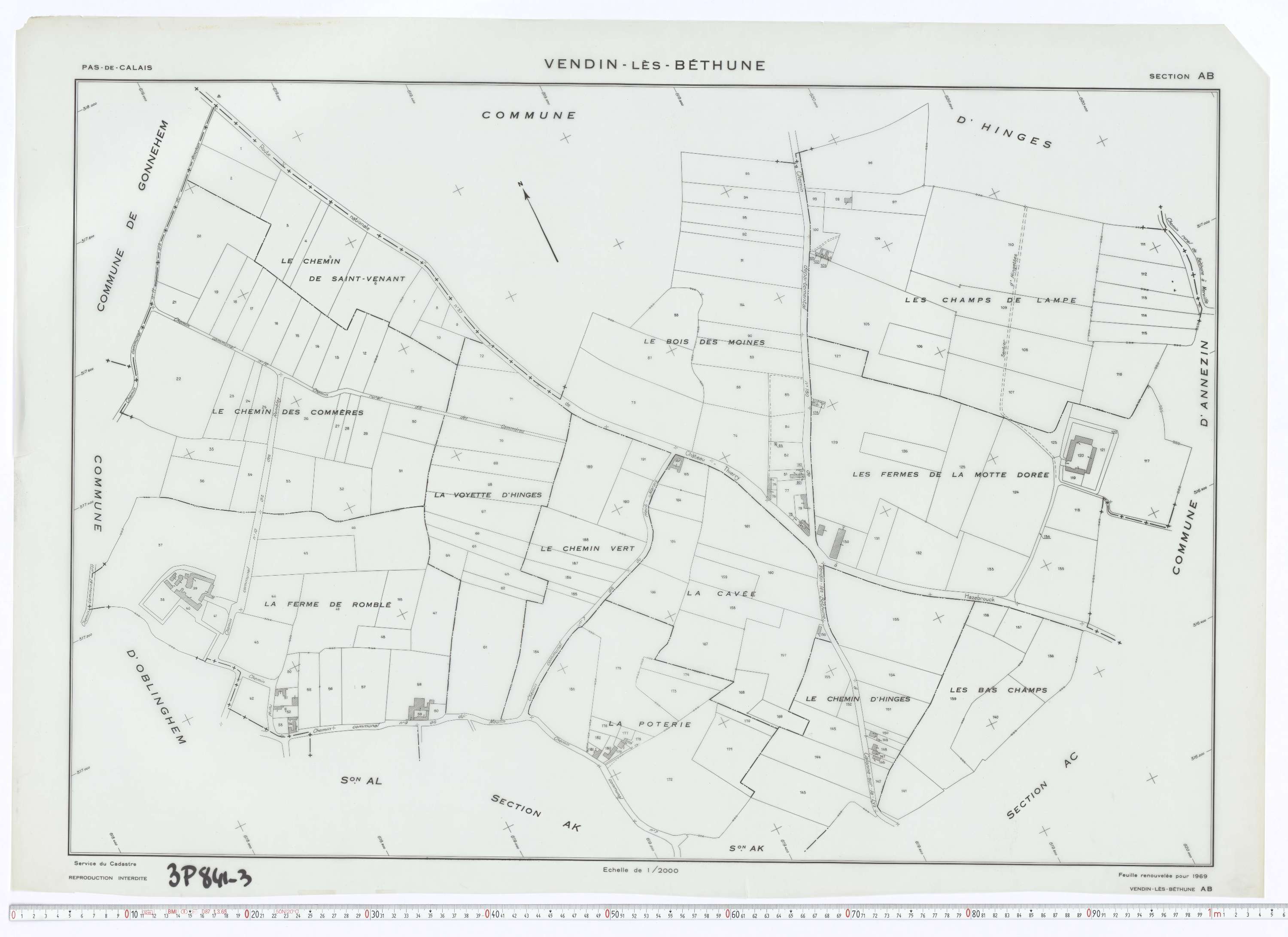 Vendin-lès-Béthune - Section AB.