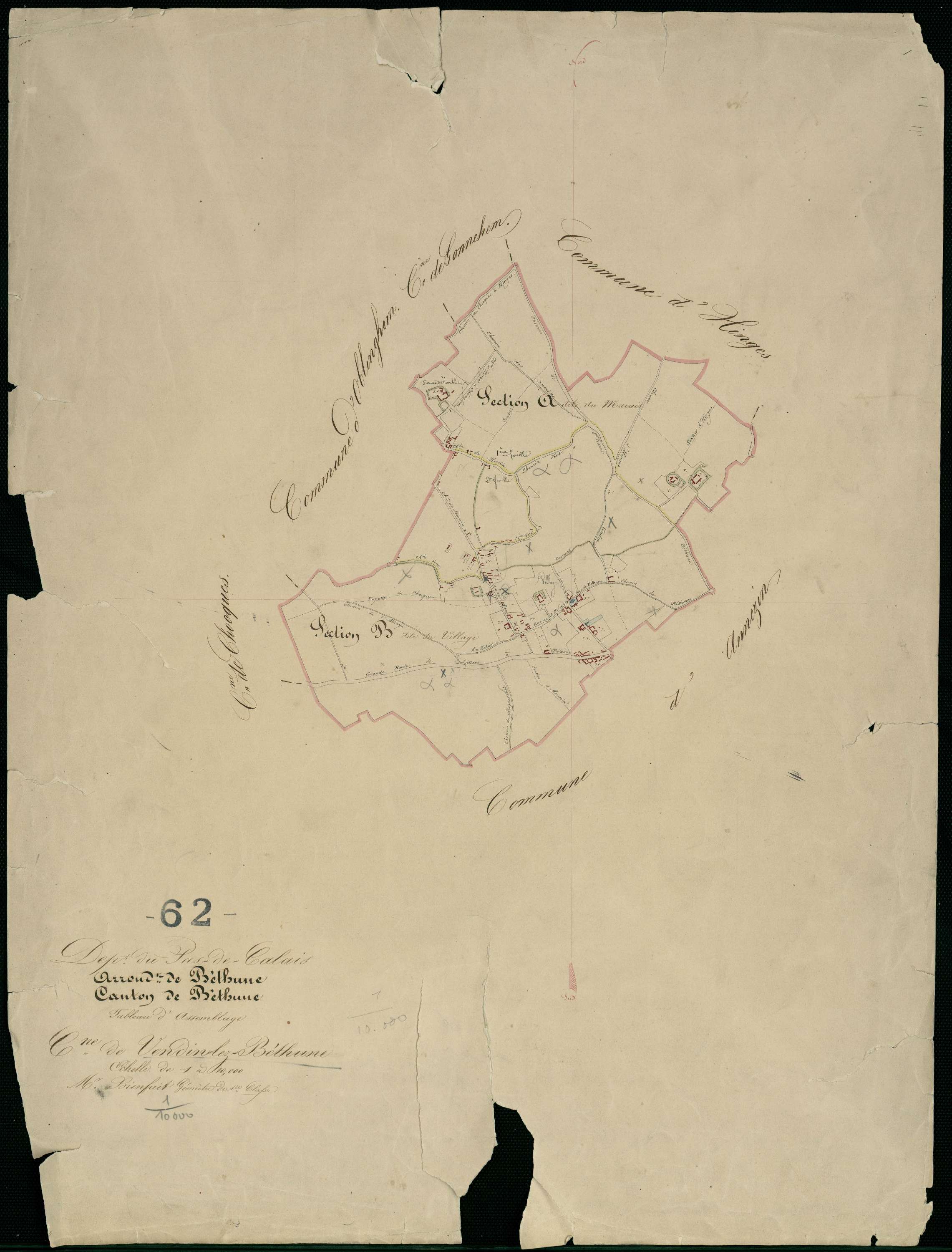 Vendin-lès-Béthune - Tableau d'assemblage