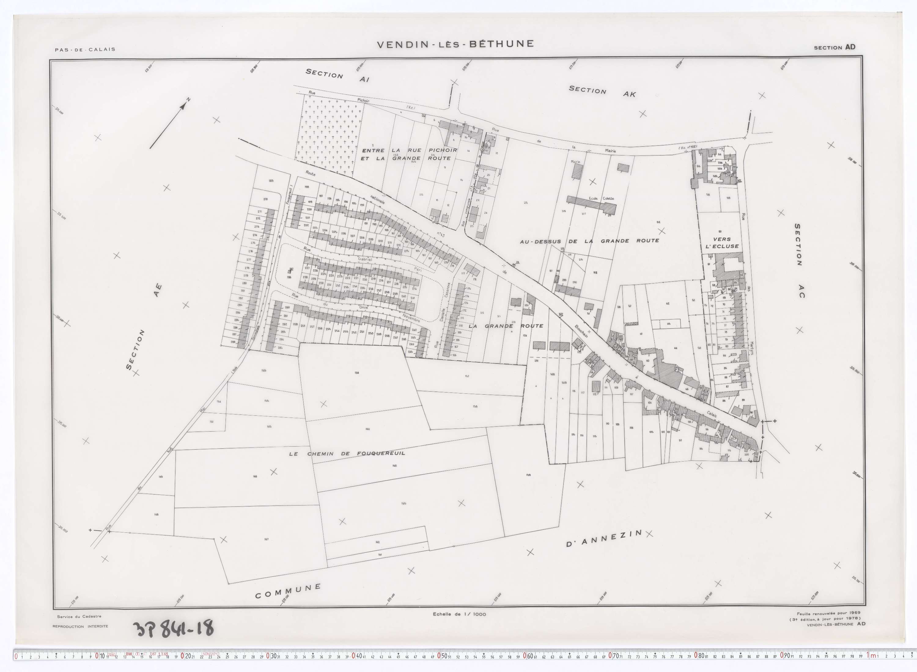 Vendin-lès-Béthune - Section AD.