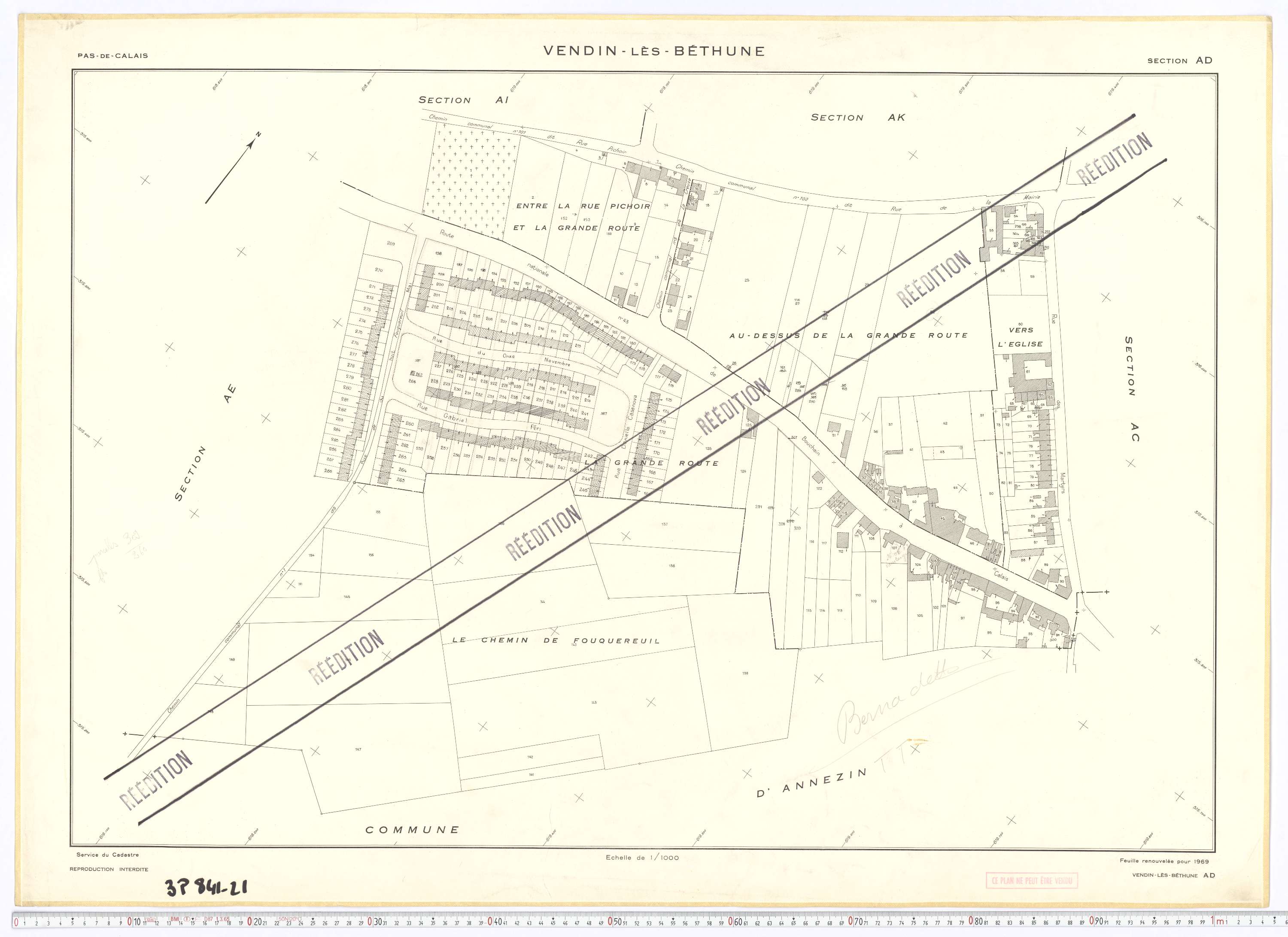 Vendin-lès-Béthune - Section AD.