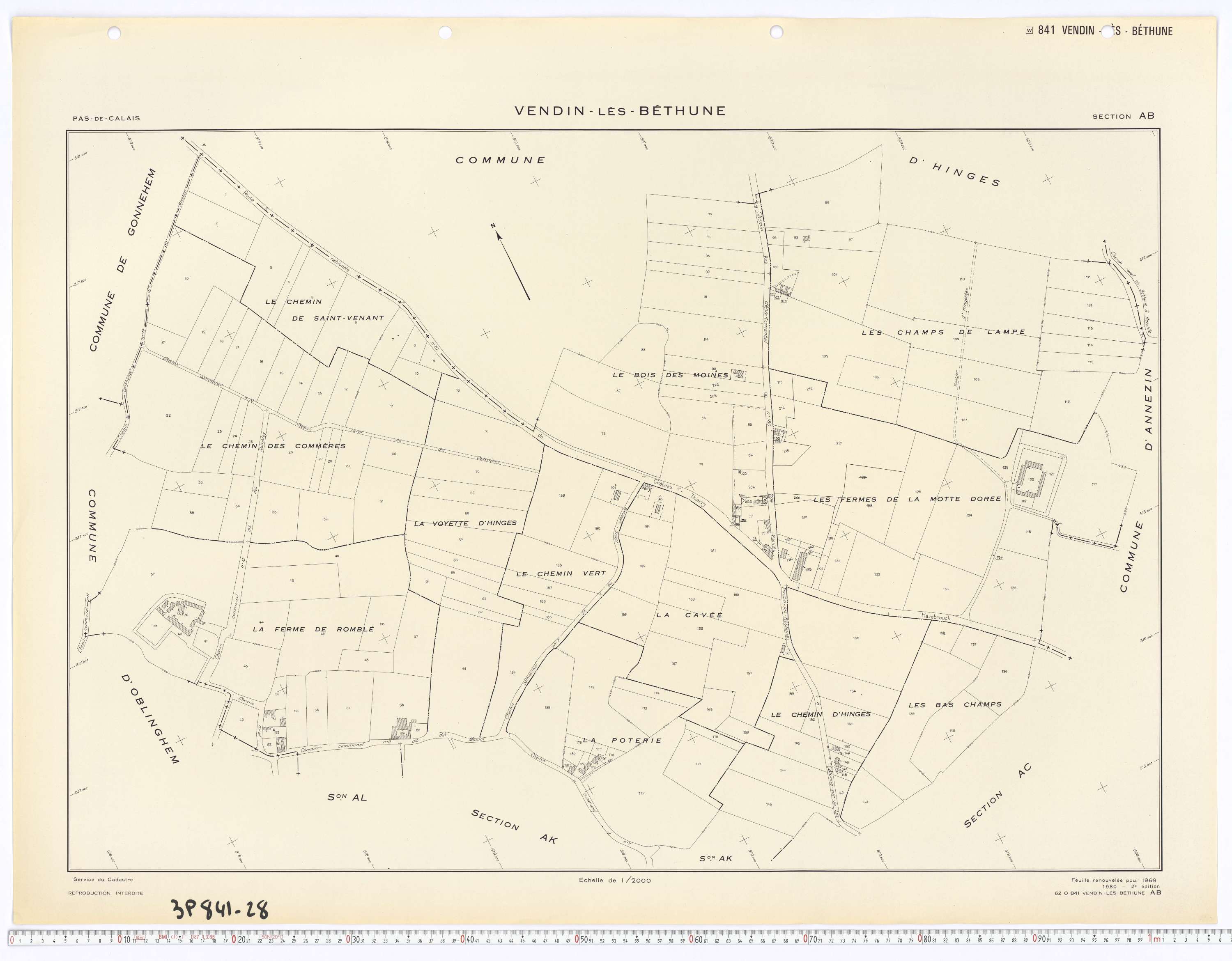 Vendin-lès-Béthune - Section AB.