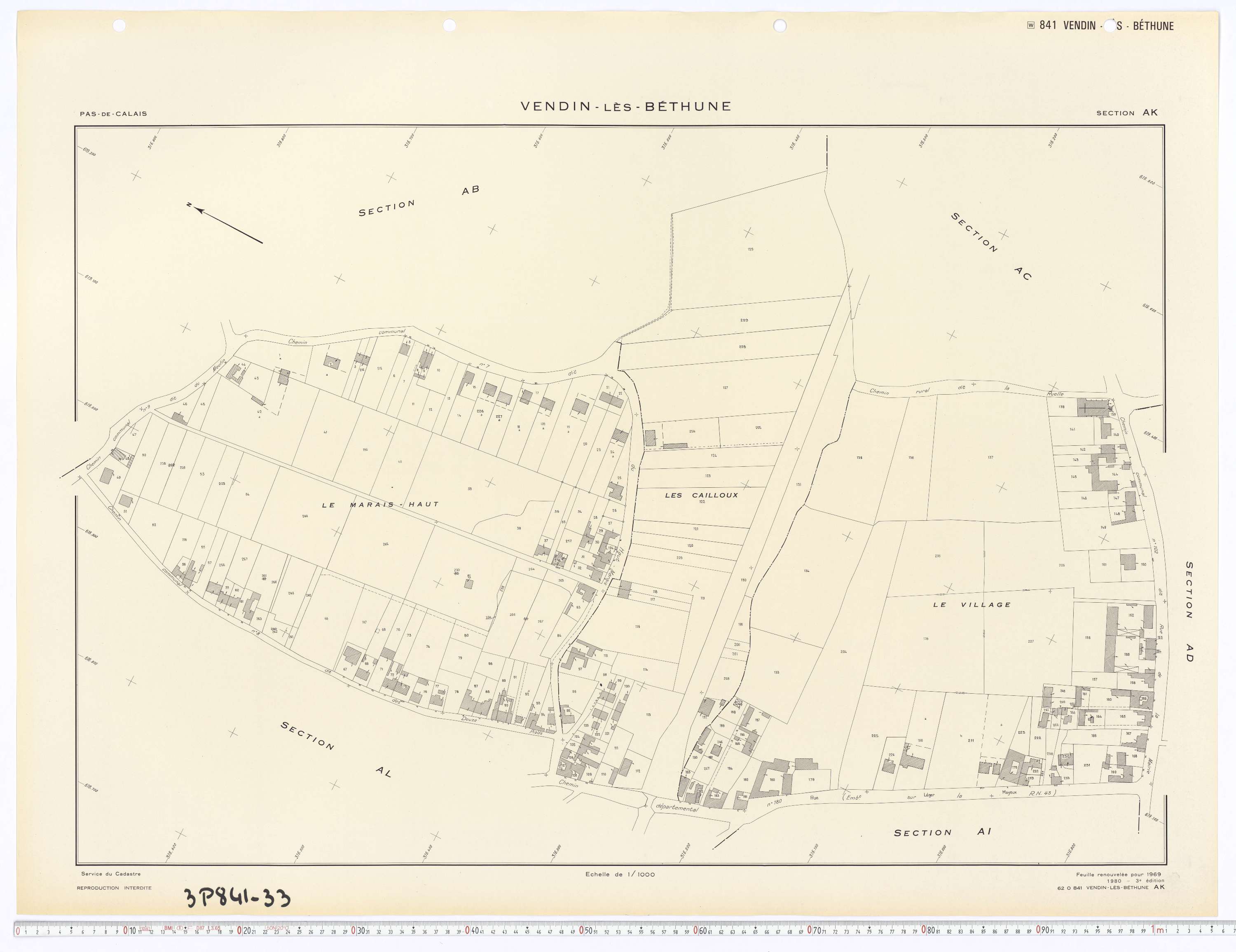 Vendin-lès-Béthune - Section AK.