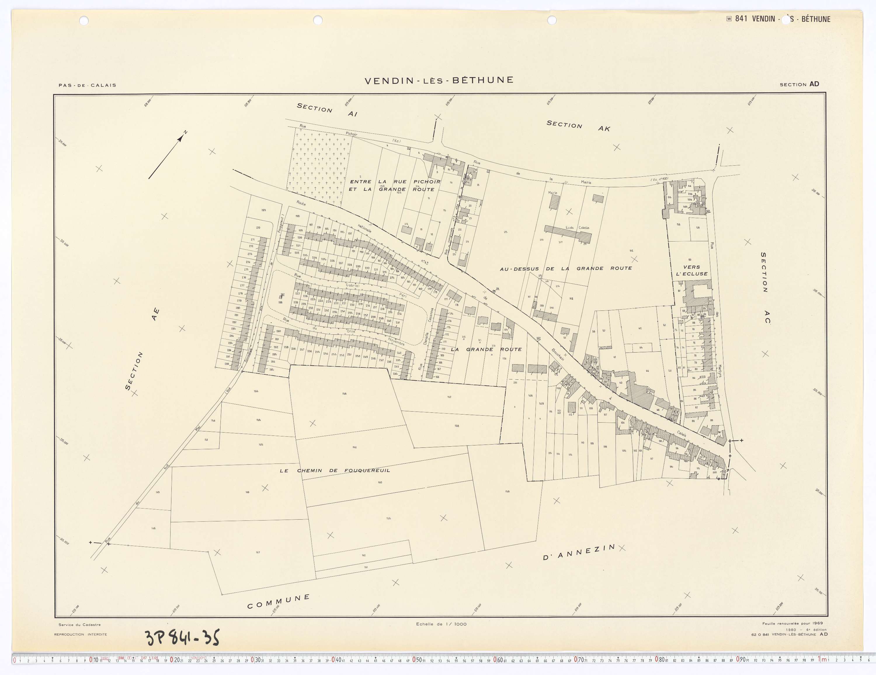 Vendin-lès-Béthune - Section AD.