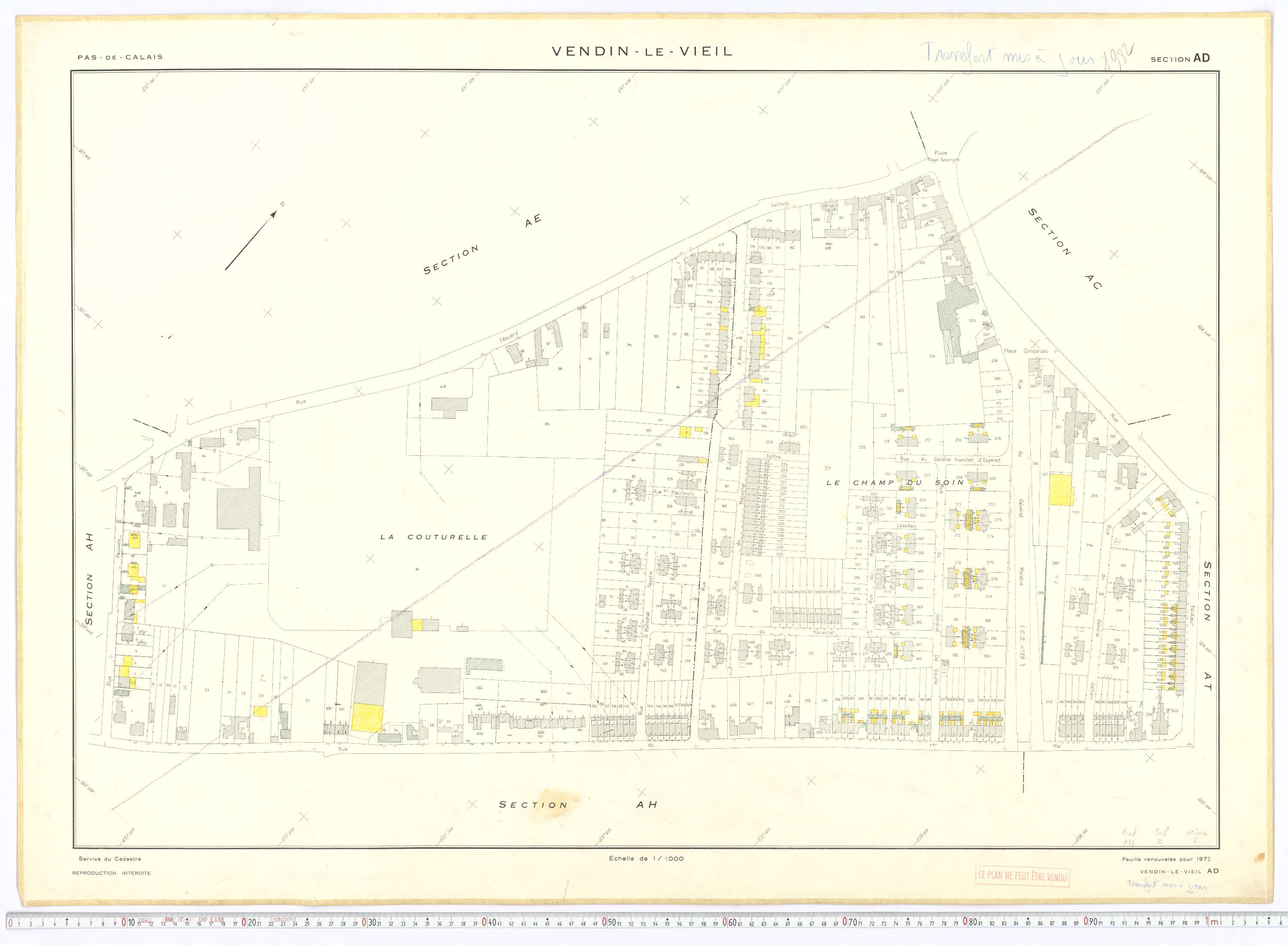 Vendin-le-Vieil - Section AD.