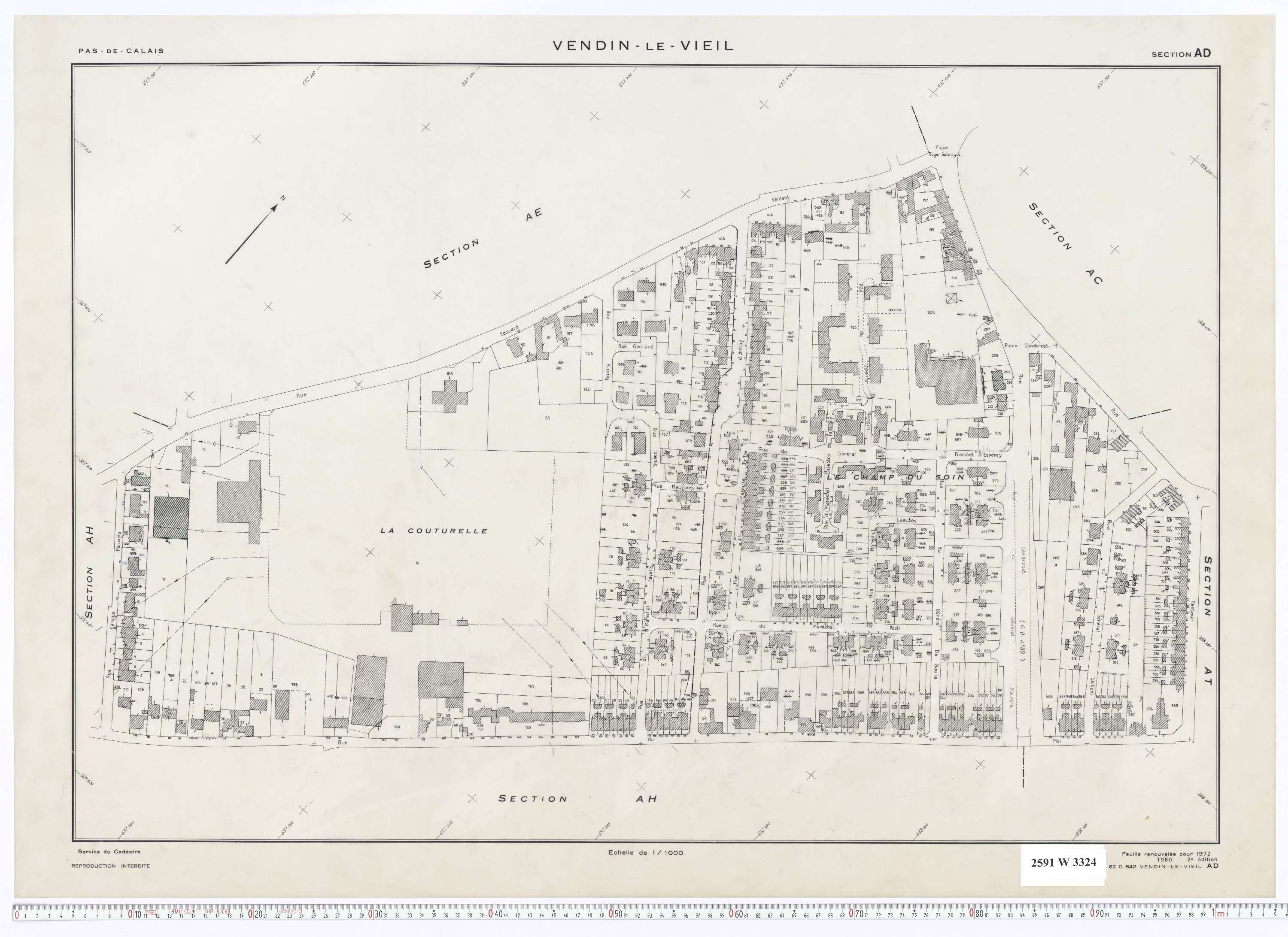 Vendin-le-Vieil - Section AD.