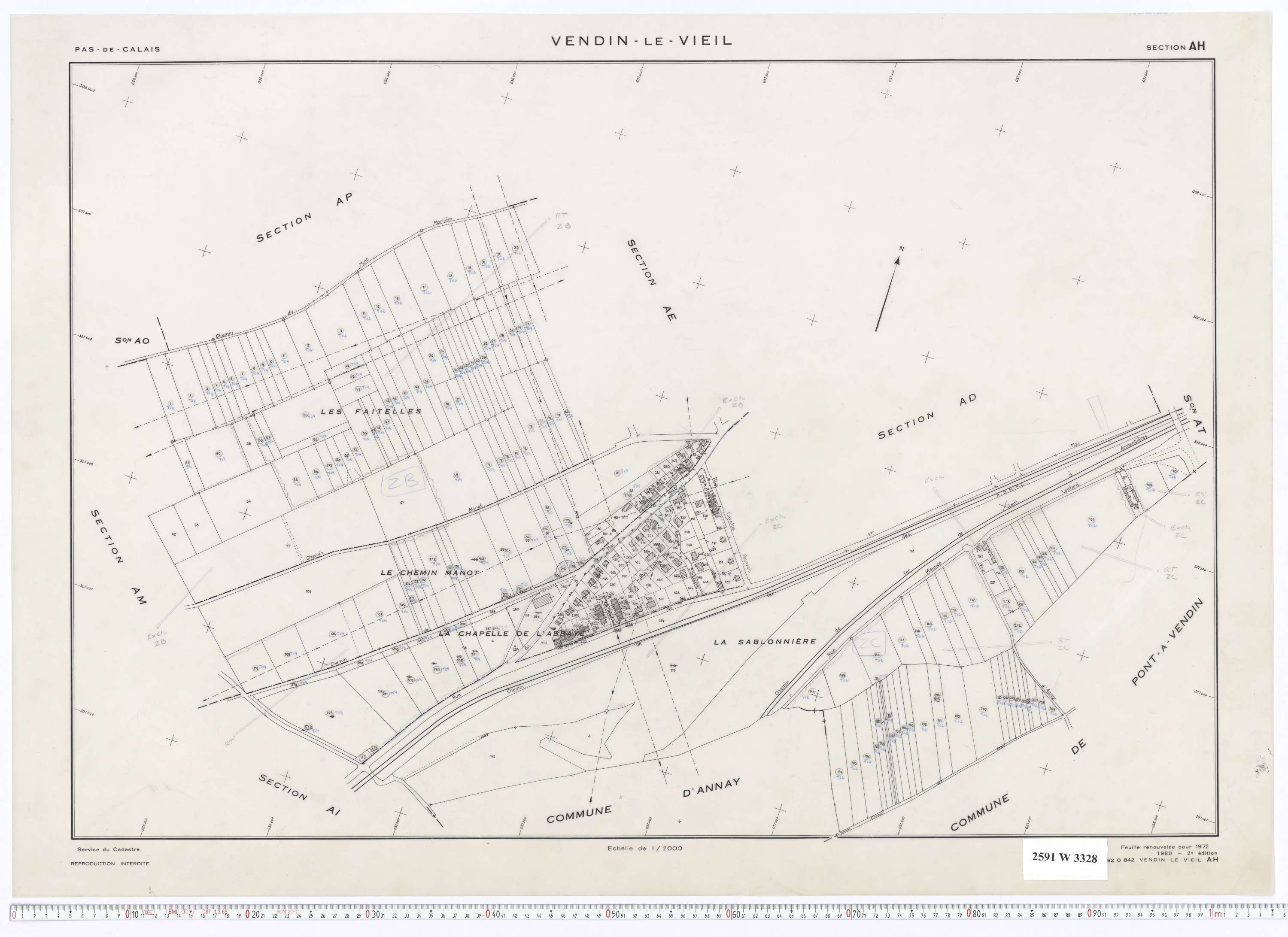 Vendin-le-Vieil - Section AH.