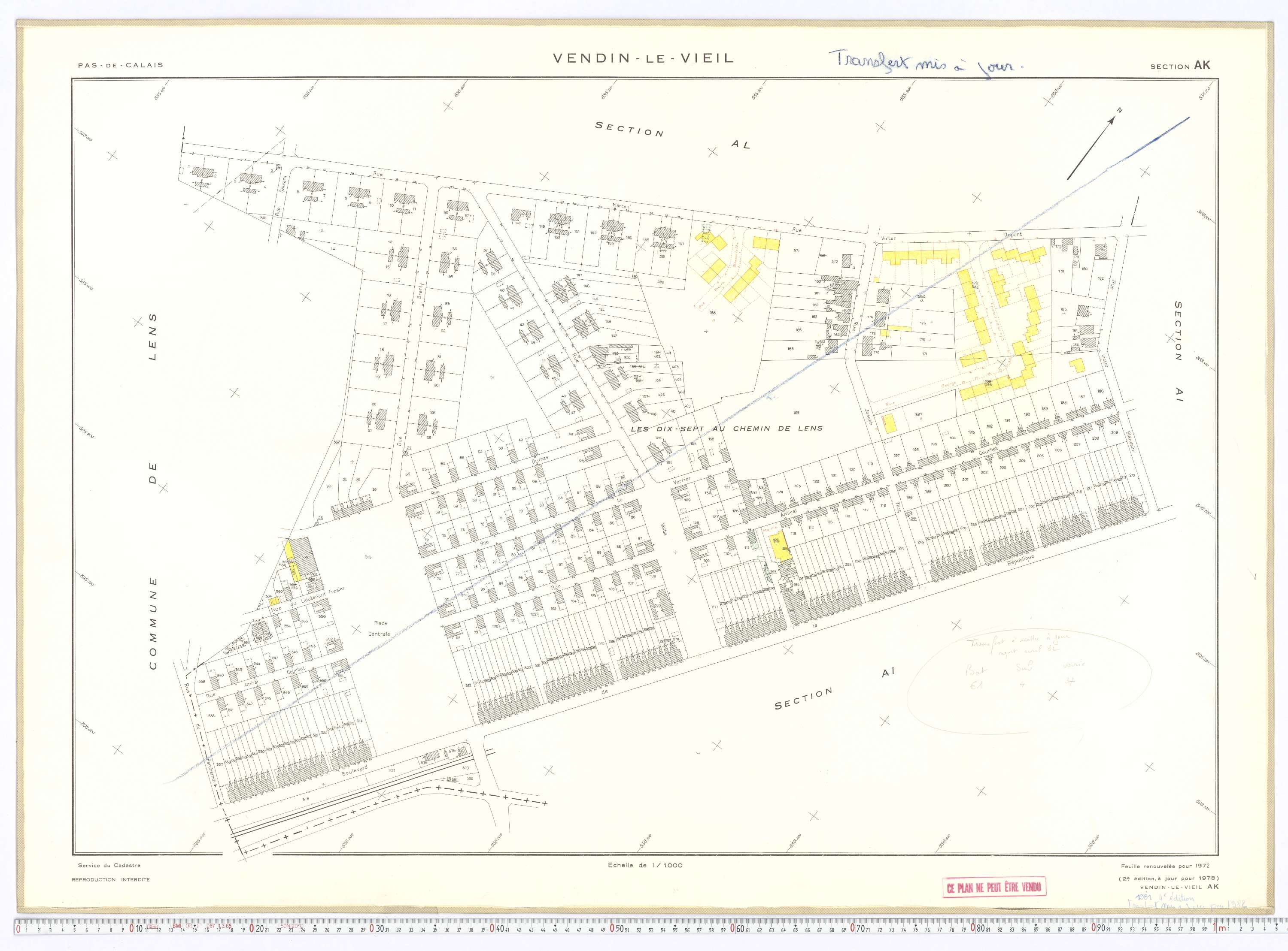 Vendin-le-Vieil - Section AK.