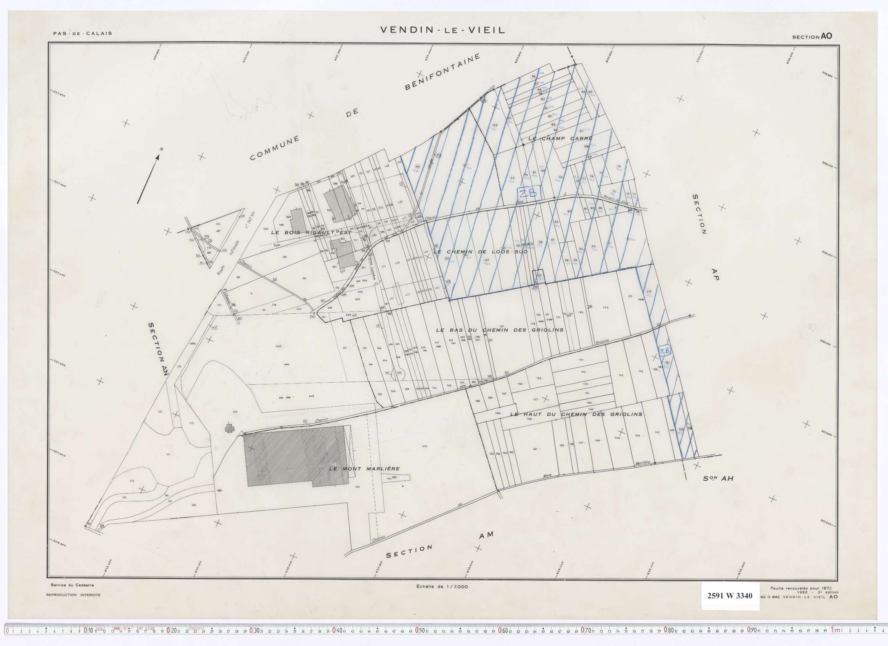 Vendin-le-Vieil - Section AO.