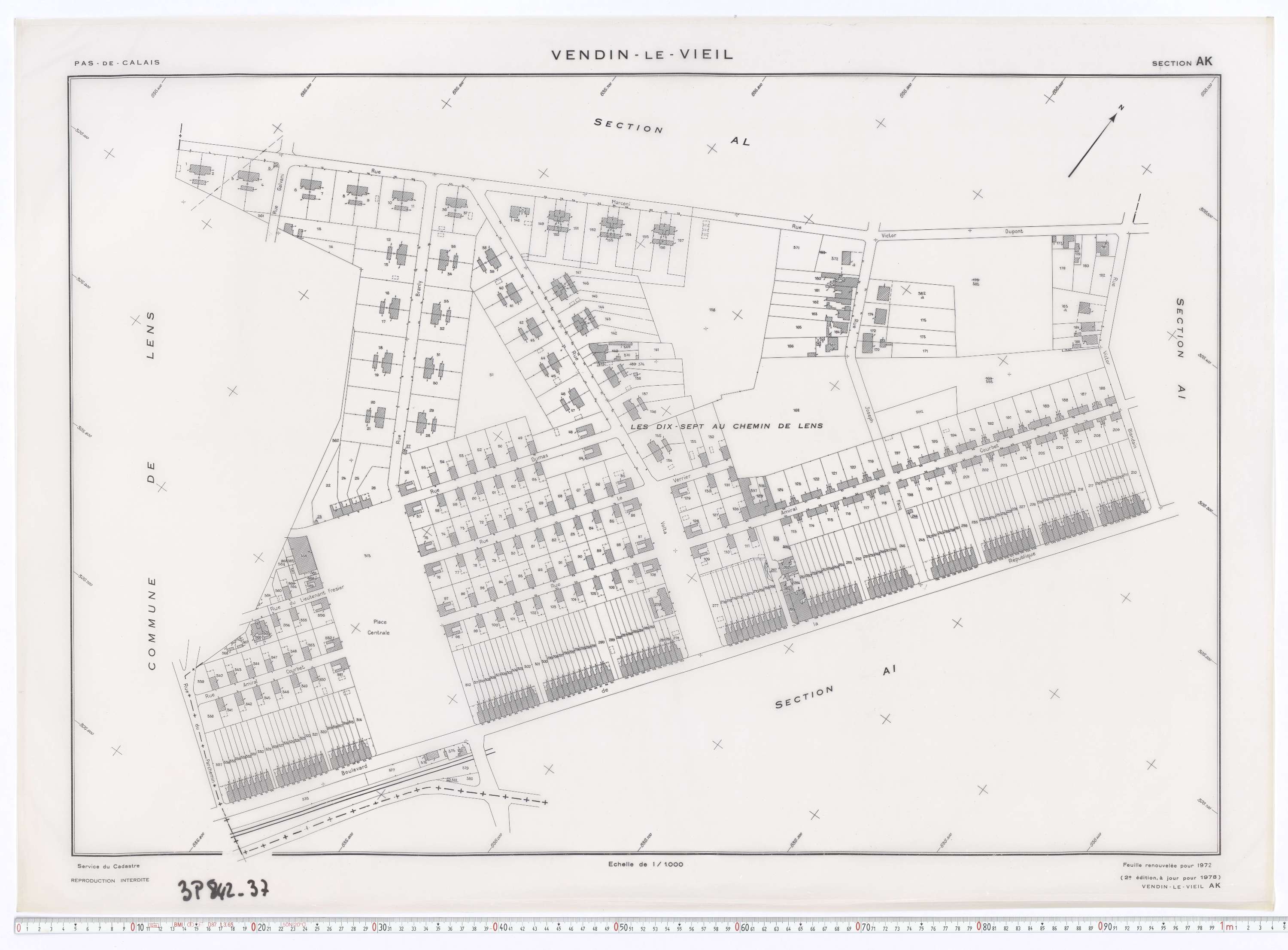 Vendin-le-Vieil - Section AK.