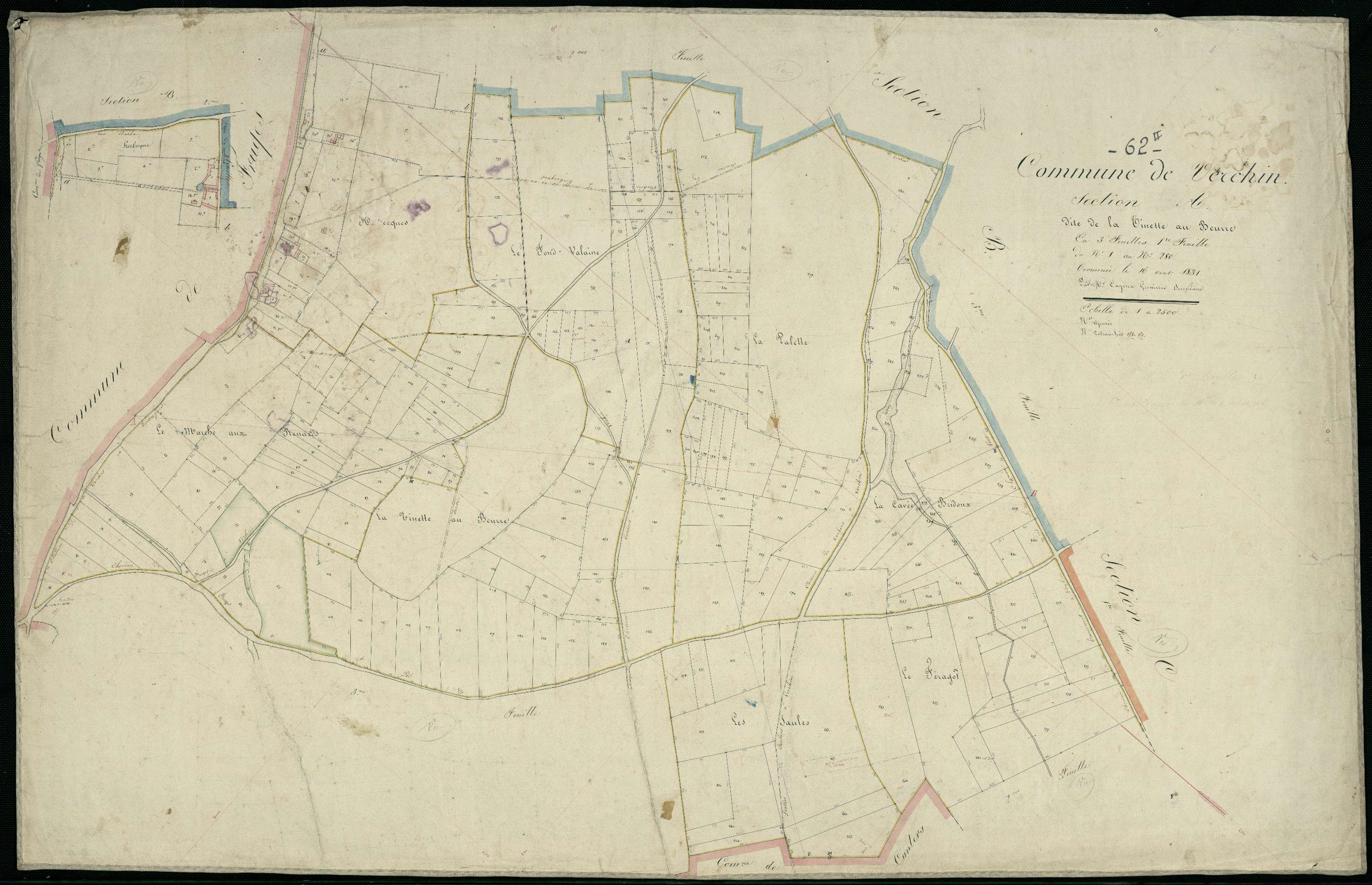 Verchin - Section A, 1re feuille