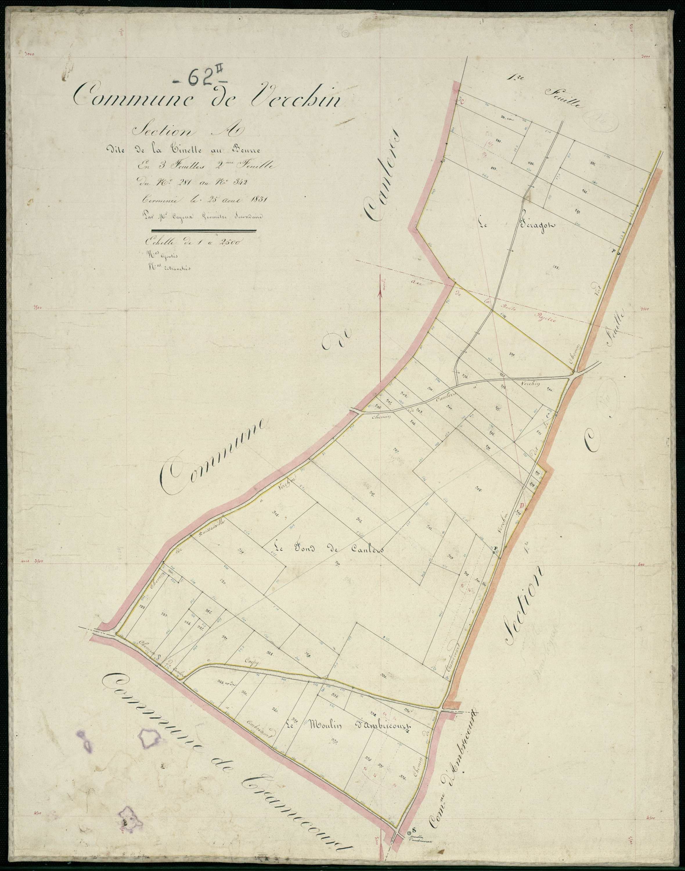 Verchin - Section A, 2e feuille