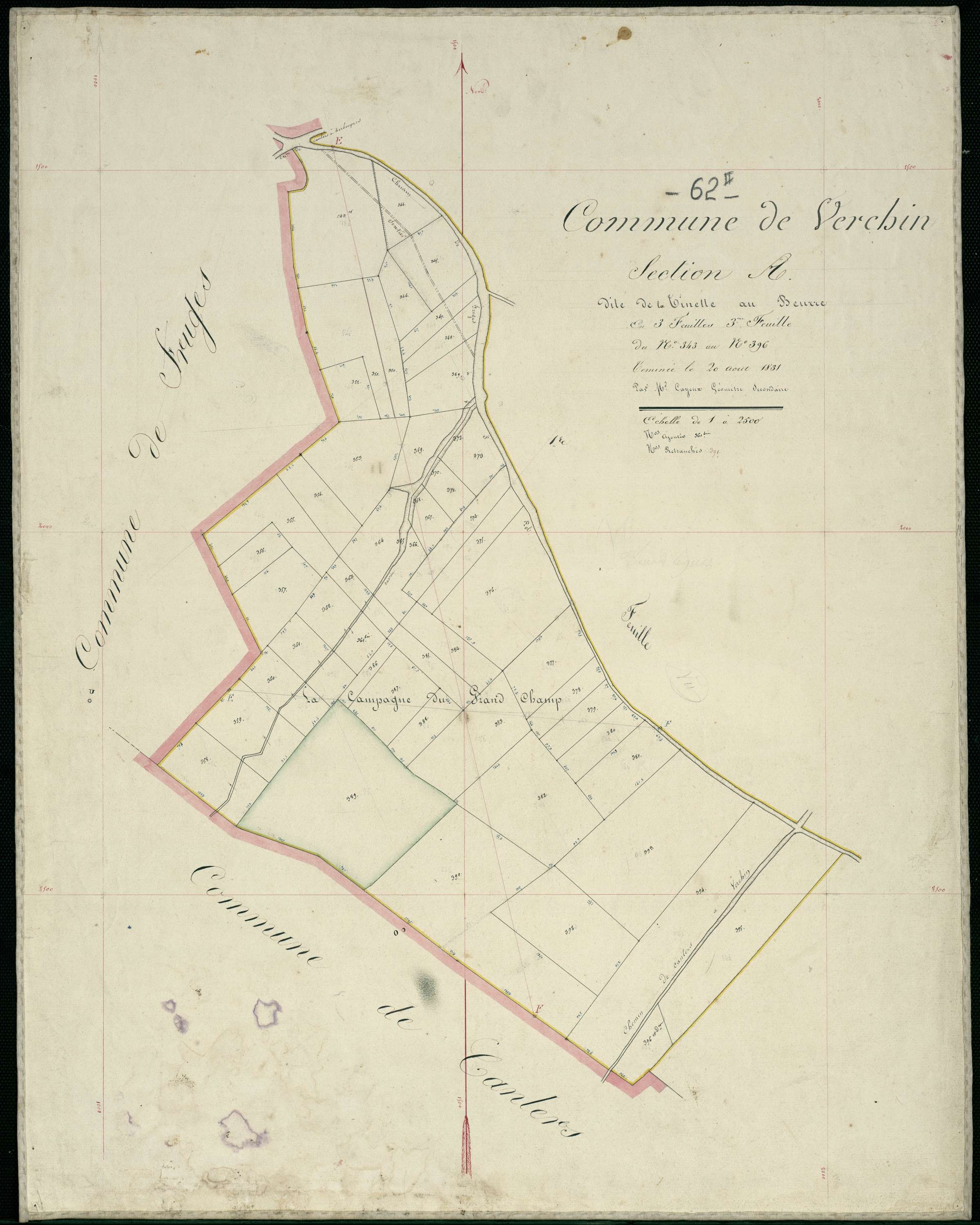 Verchin - Section A, 3e feuille