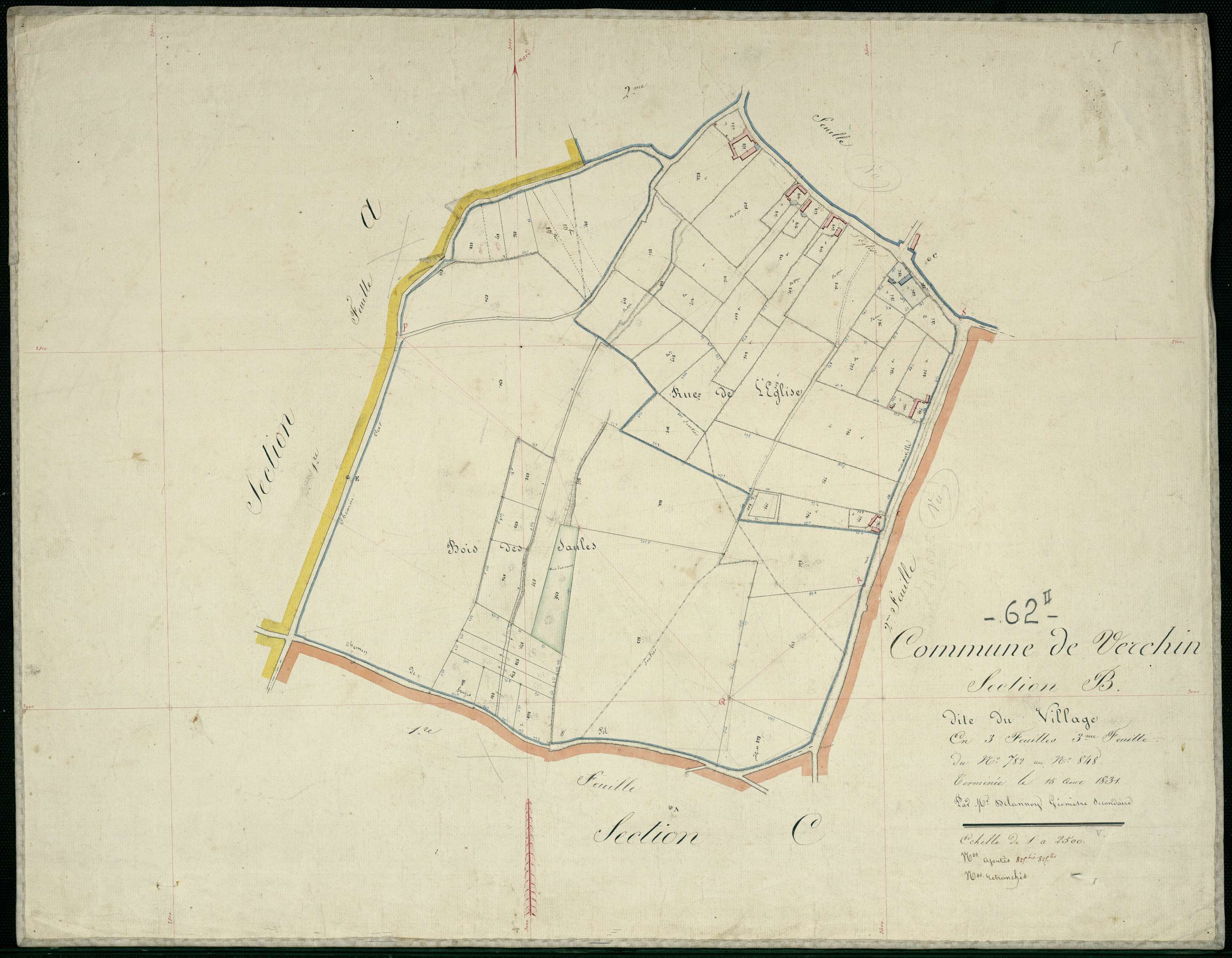 Verchin - Section B, 3e feuille