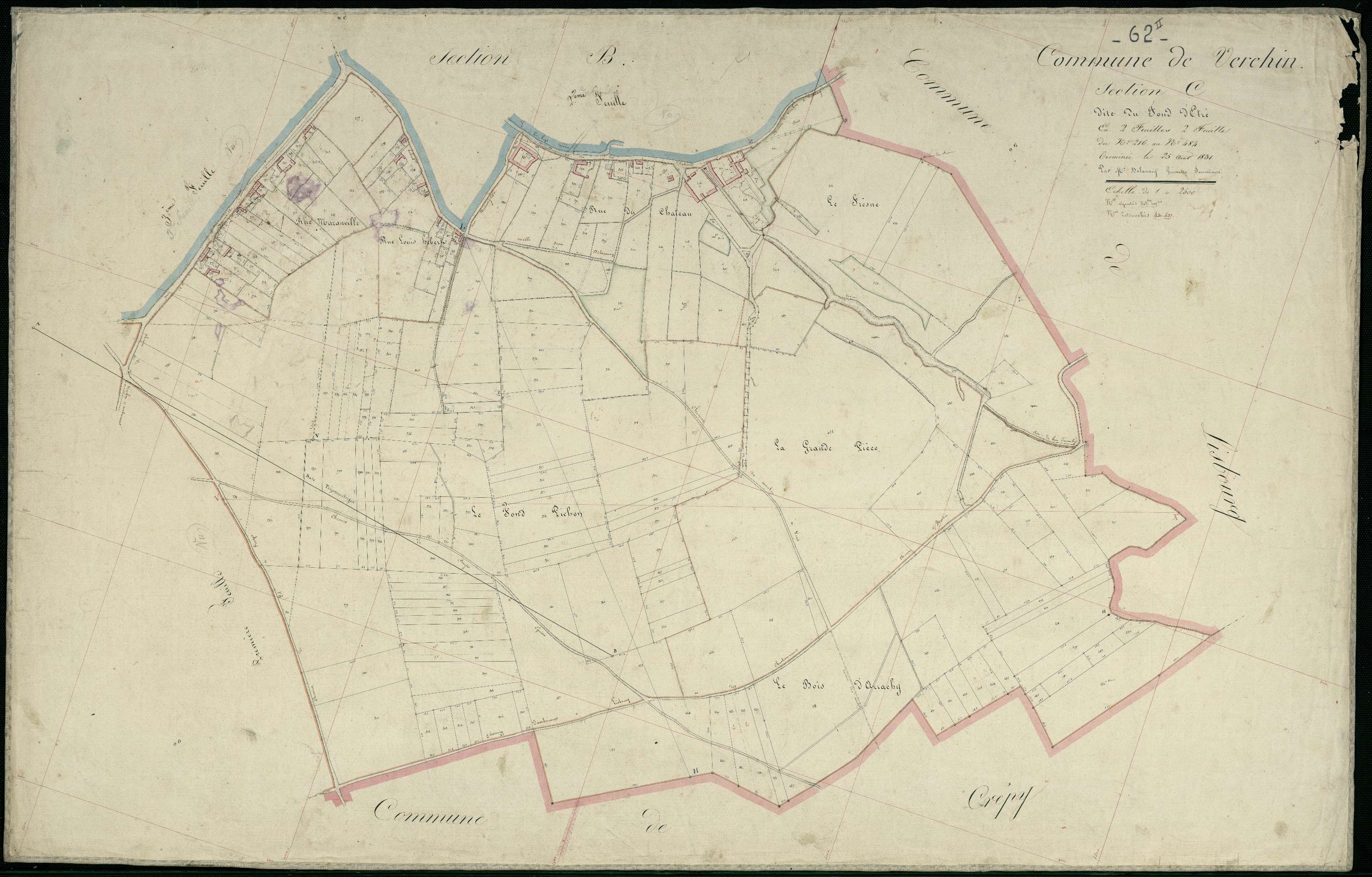 Verchin - Section C, 2e feuille