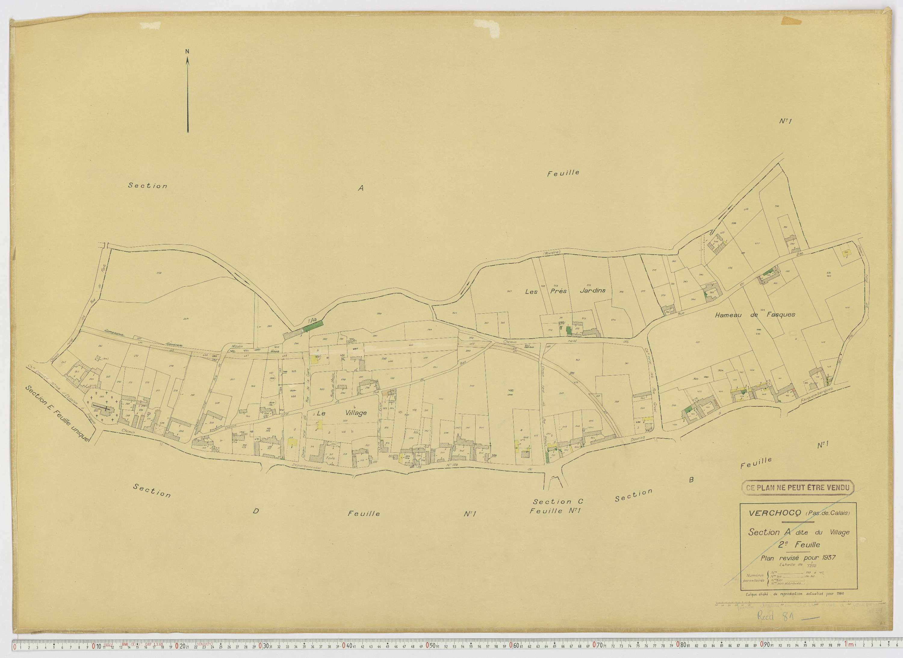 Verchocq - Section A, feuille 2.