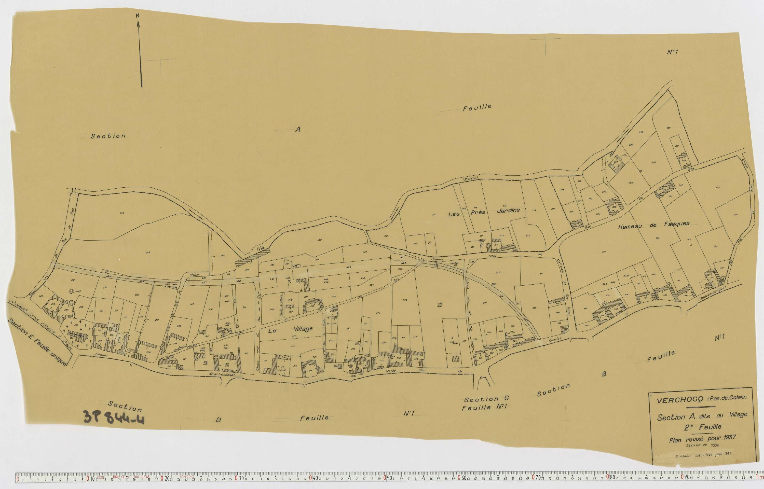 Verchocq - Section A, feuille 2.