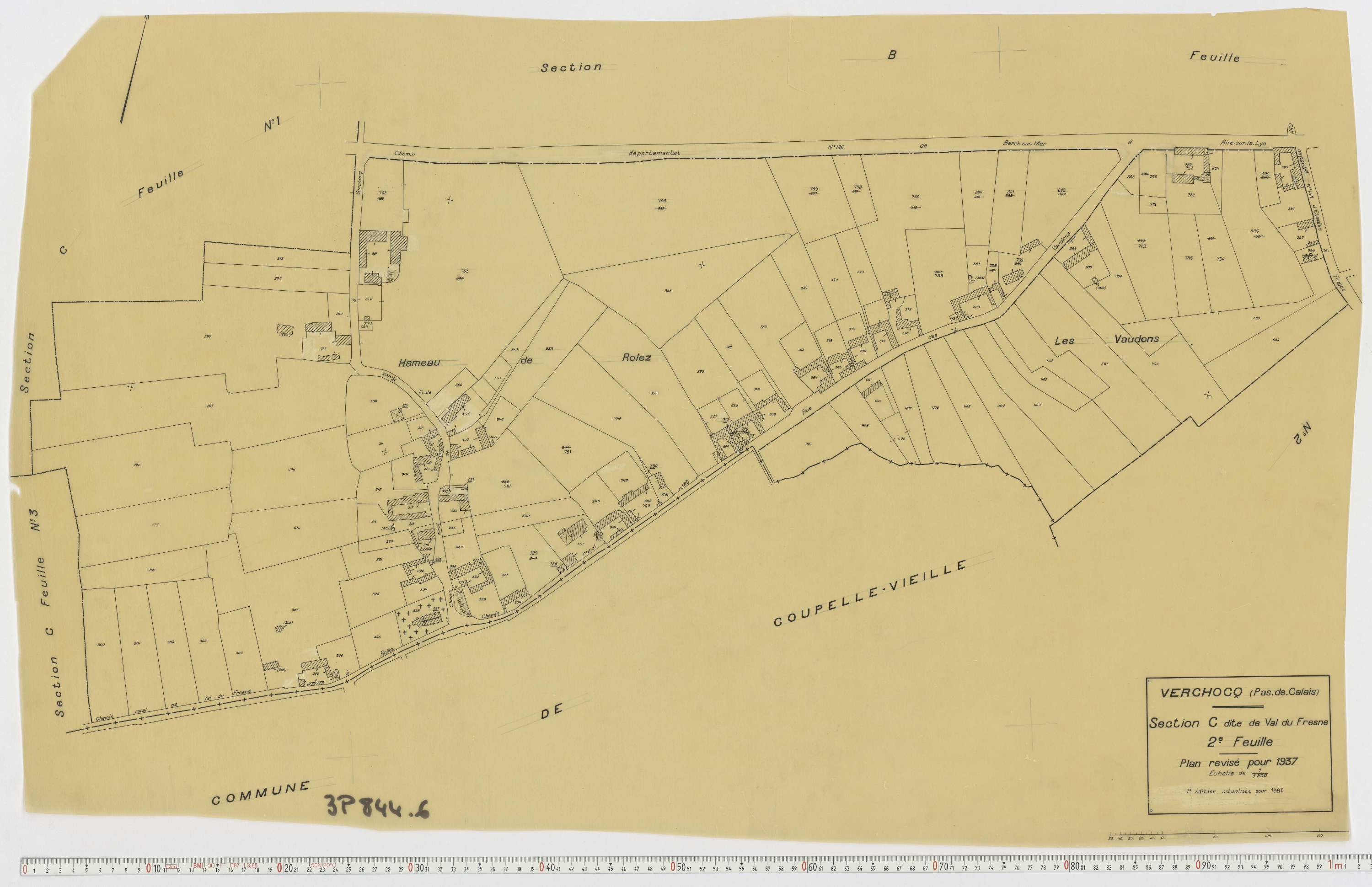 Verchocq - Section C, feuille 2.