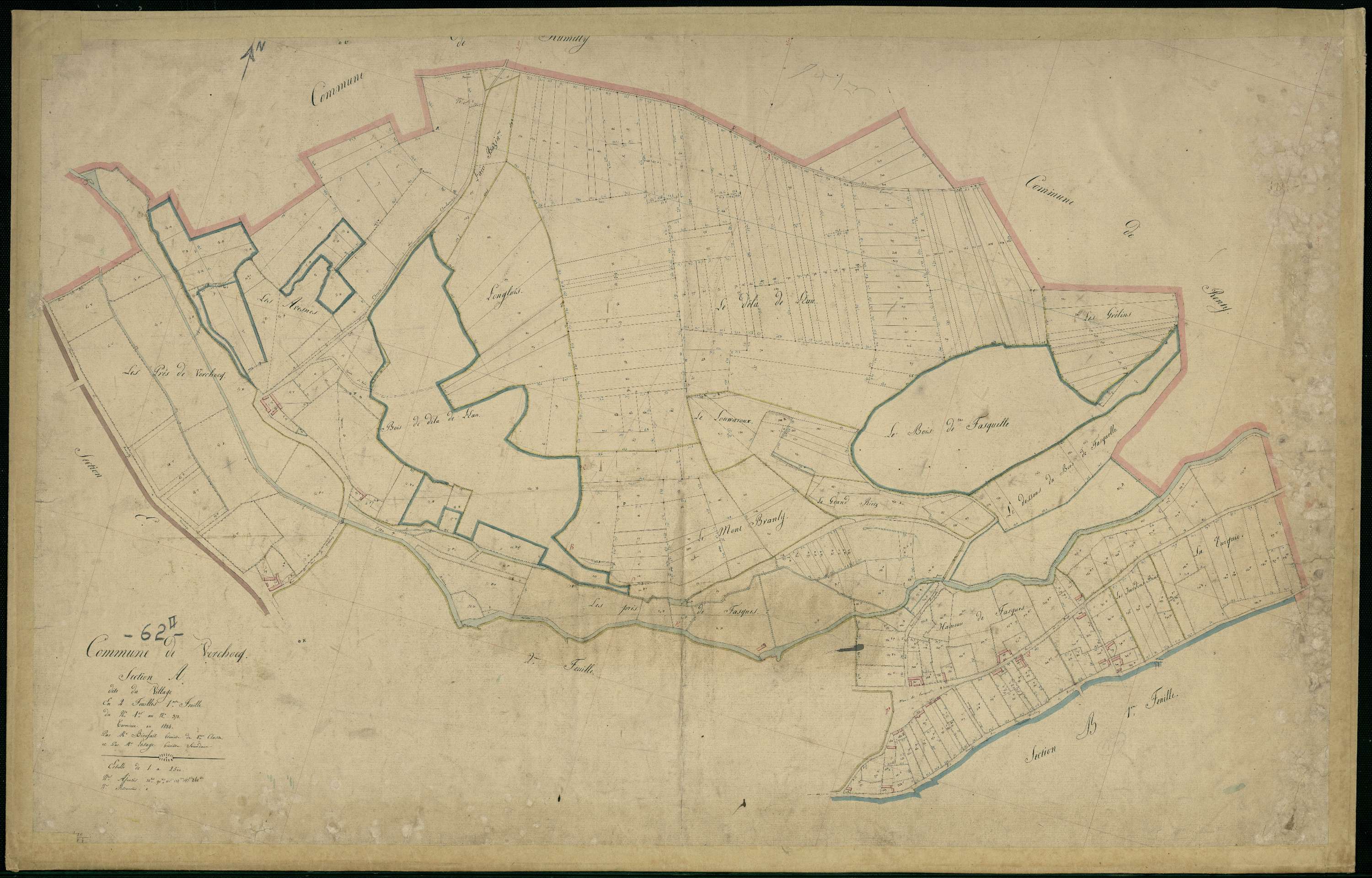 Verchocq - Section A, 1re feuille