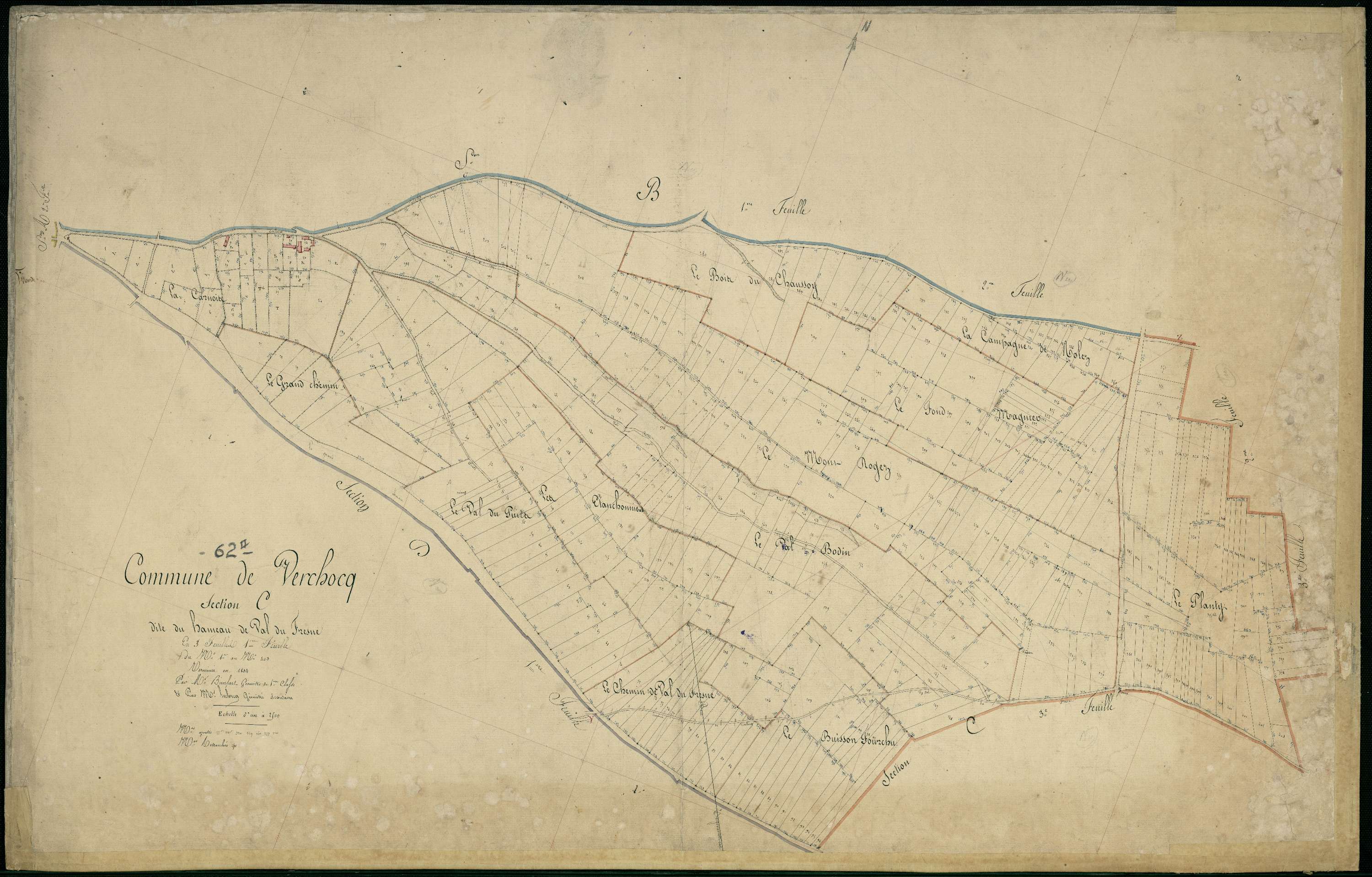 Verchocq - Section C, 1re feuille