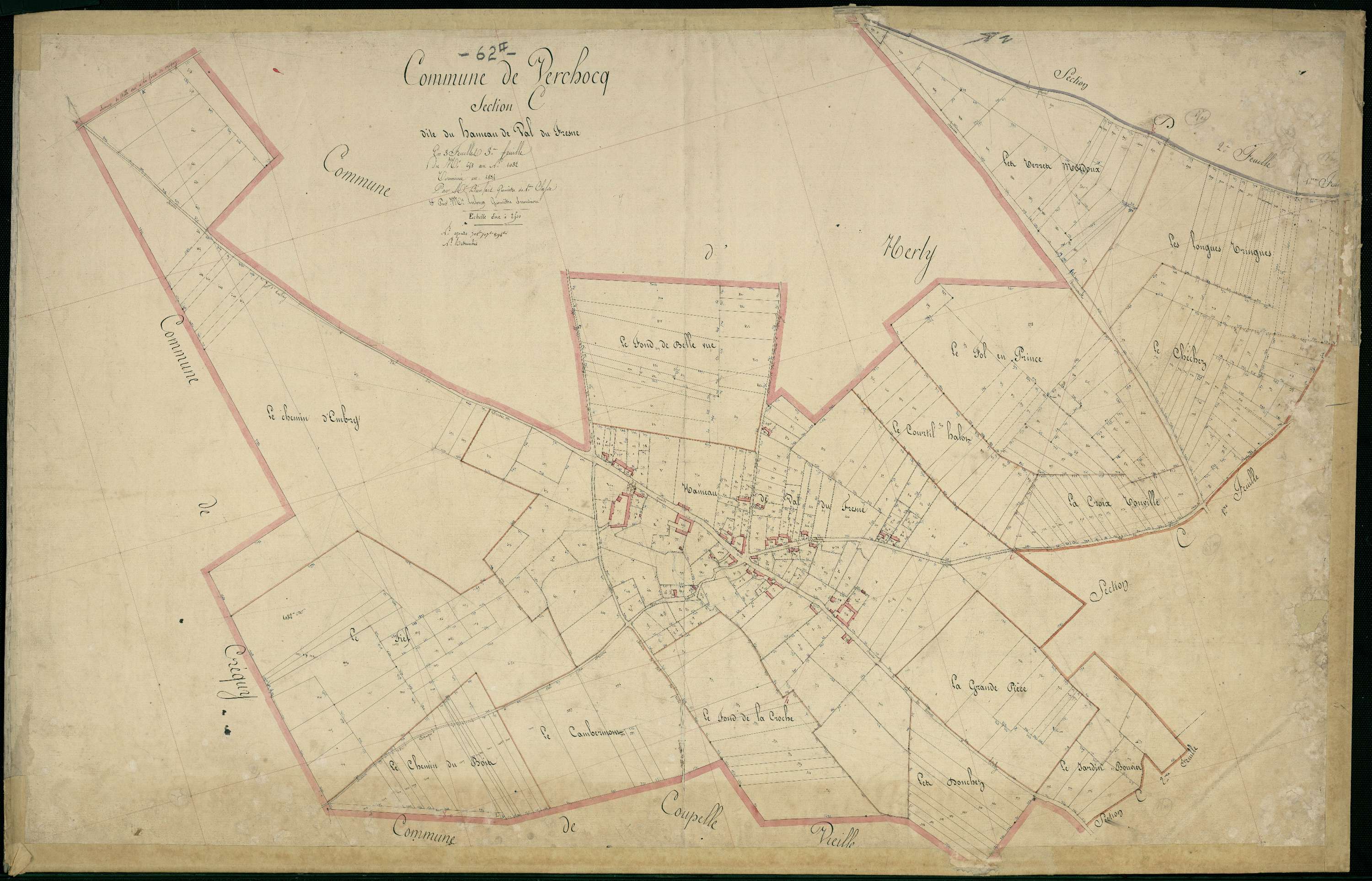 Verchocq - Section C, 3e feuille