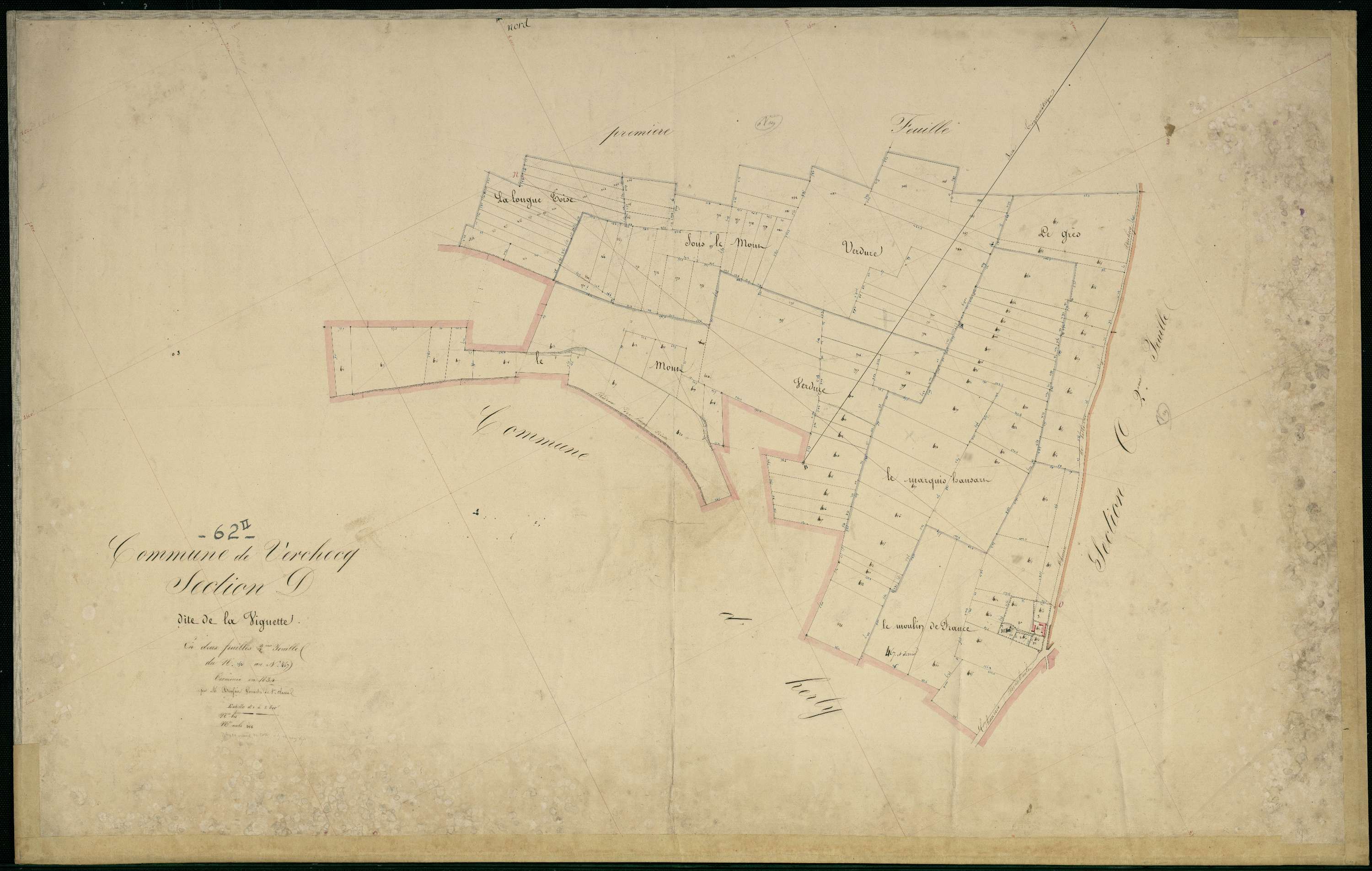 Verchocq - Section D, 2e feuille