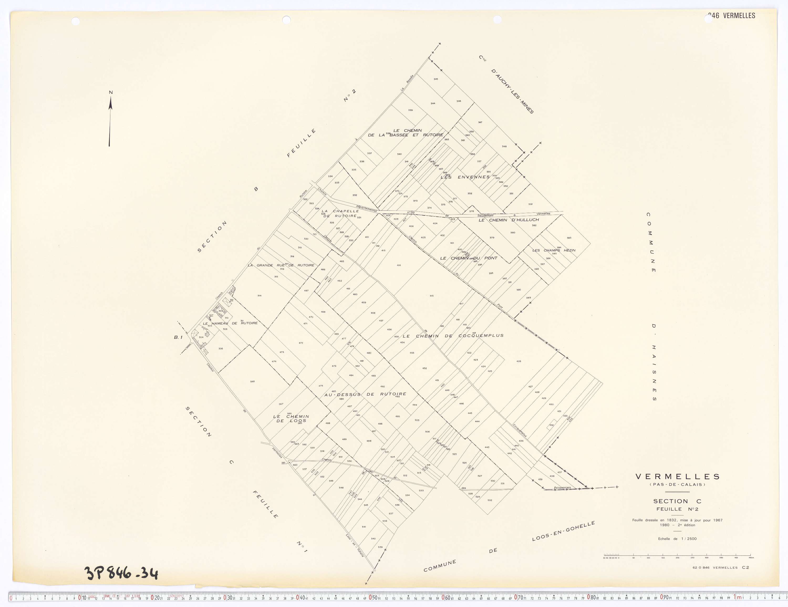 Vermelles - Section C, feuille 2.