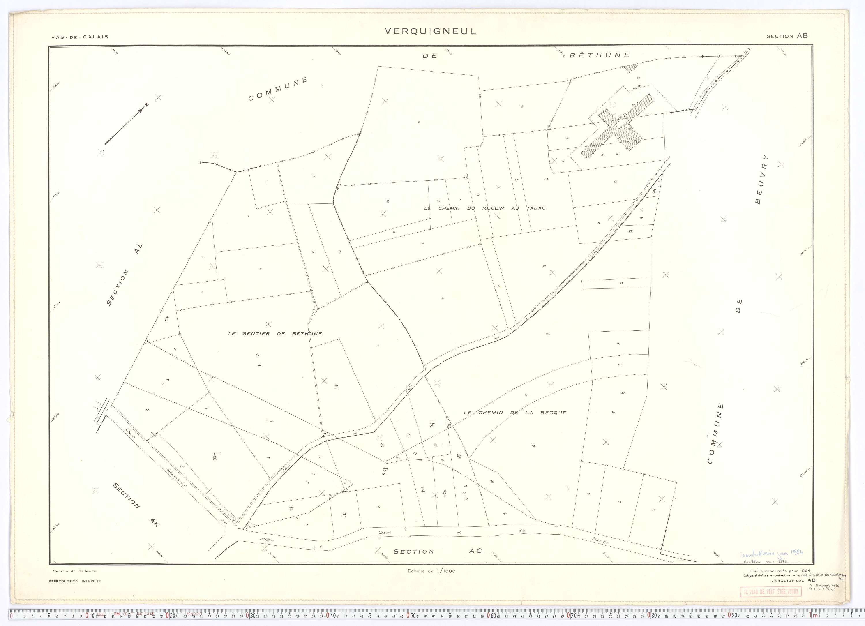 Verquigneul - Section AB.