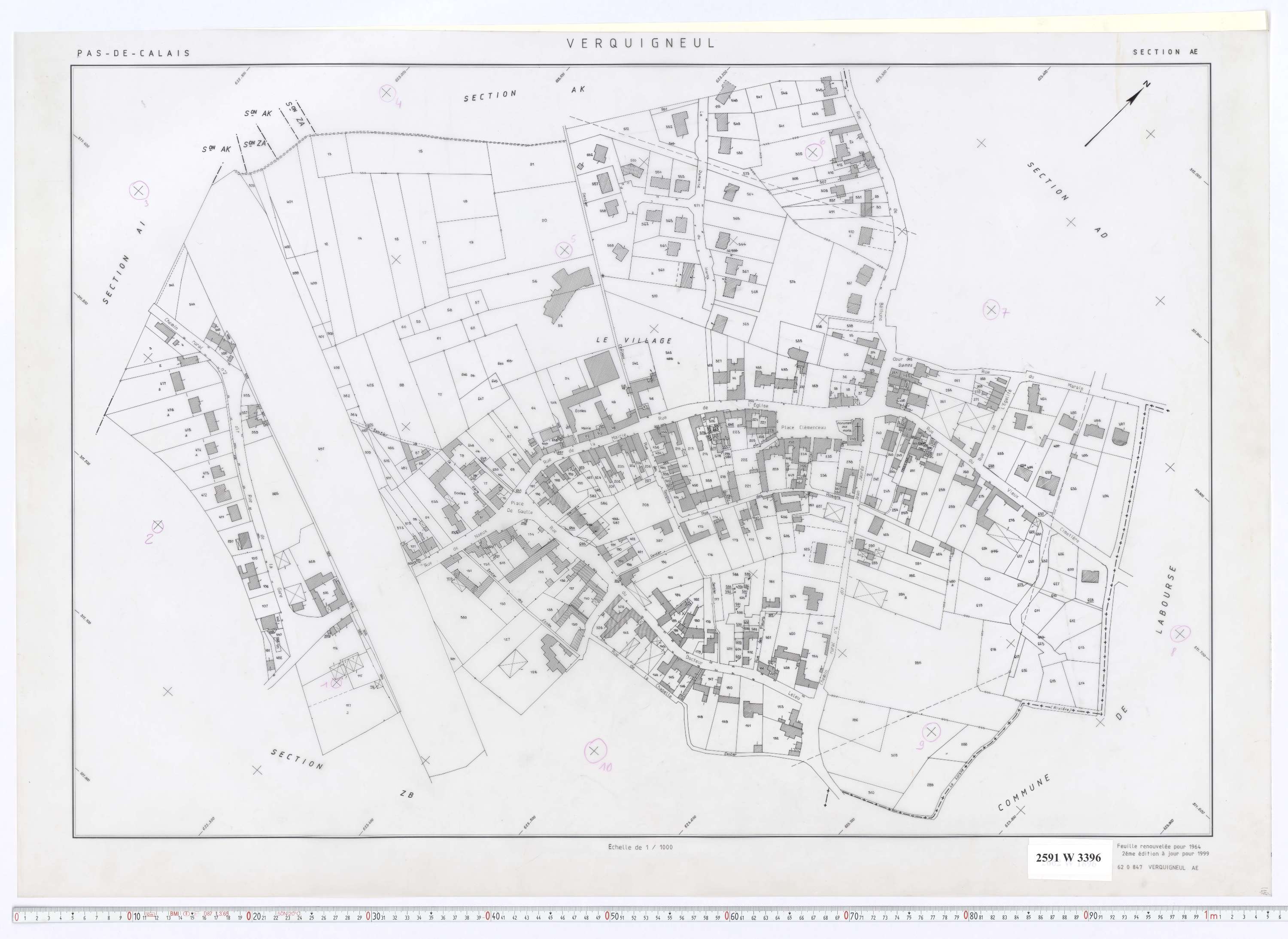 Verquigneul - Section AE.