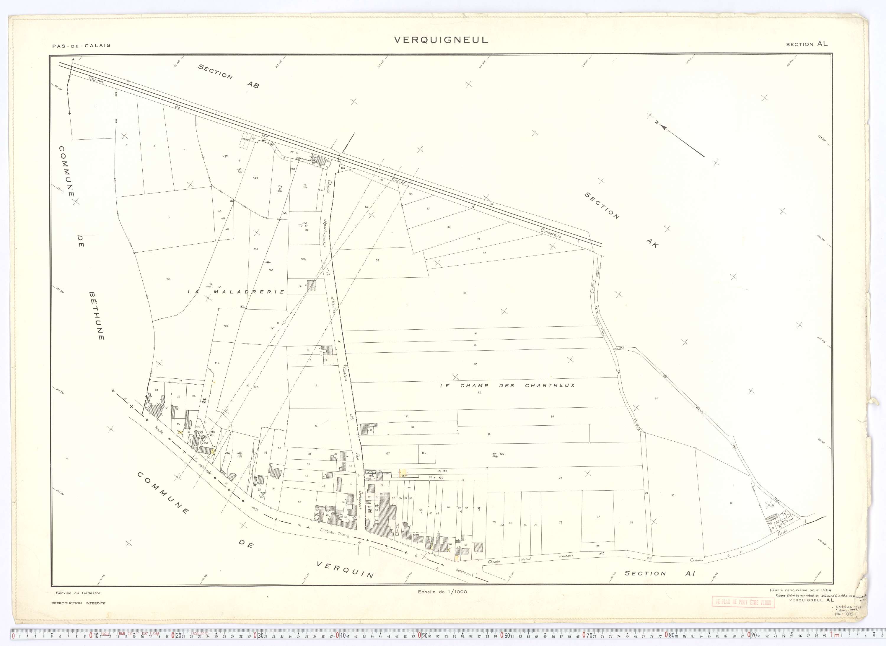 Verquigneul - Section AL.