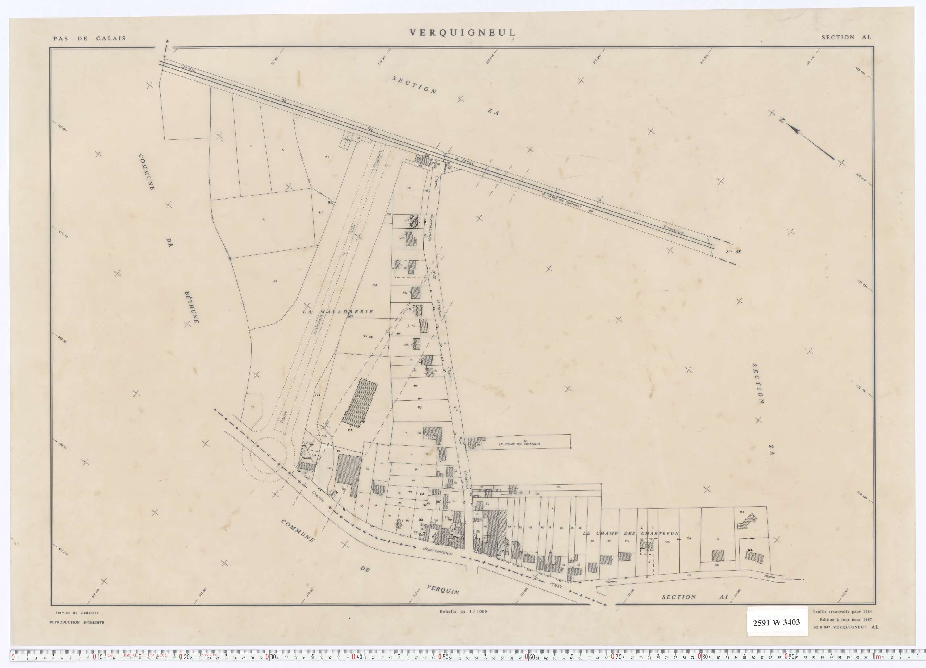 Verquigneul - Section AL.