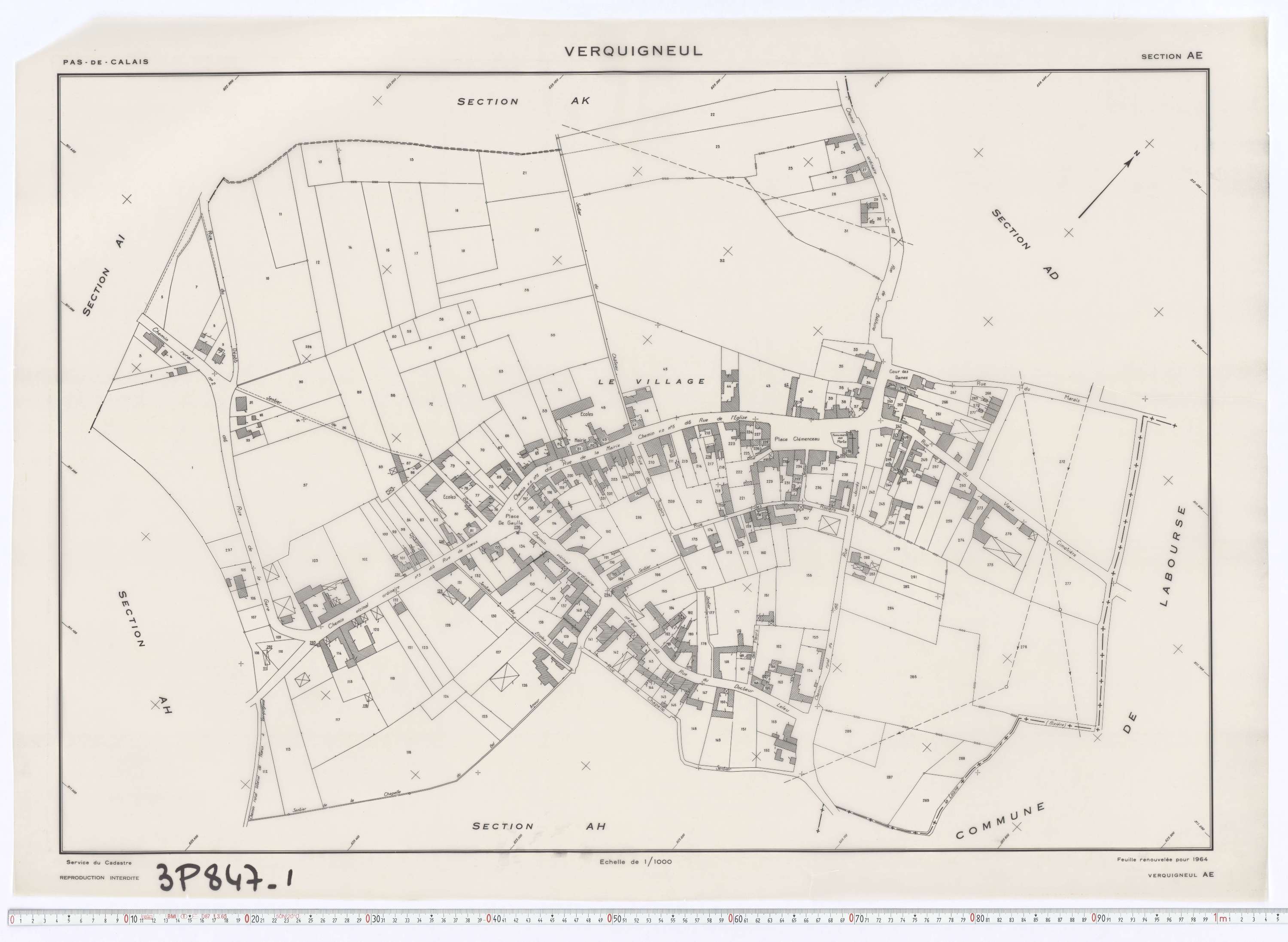 Verquigneul - Section AE.