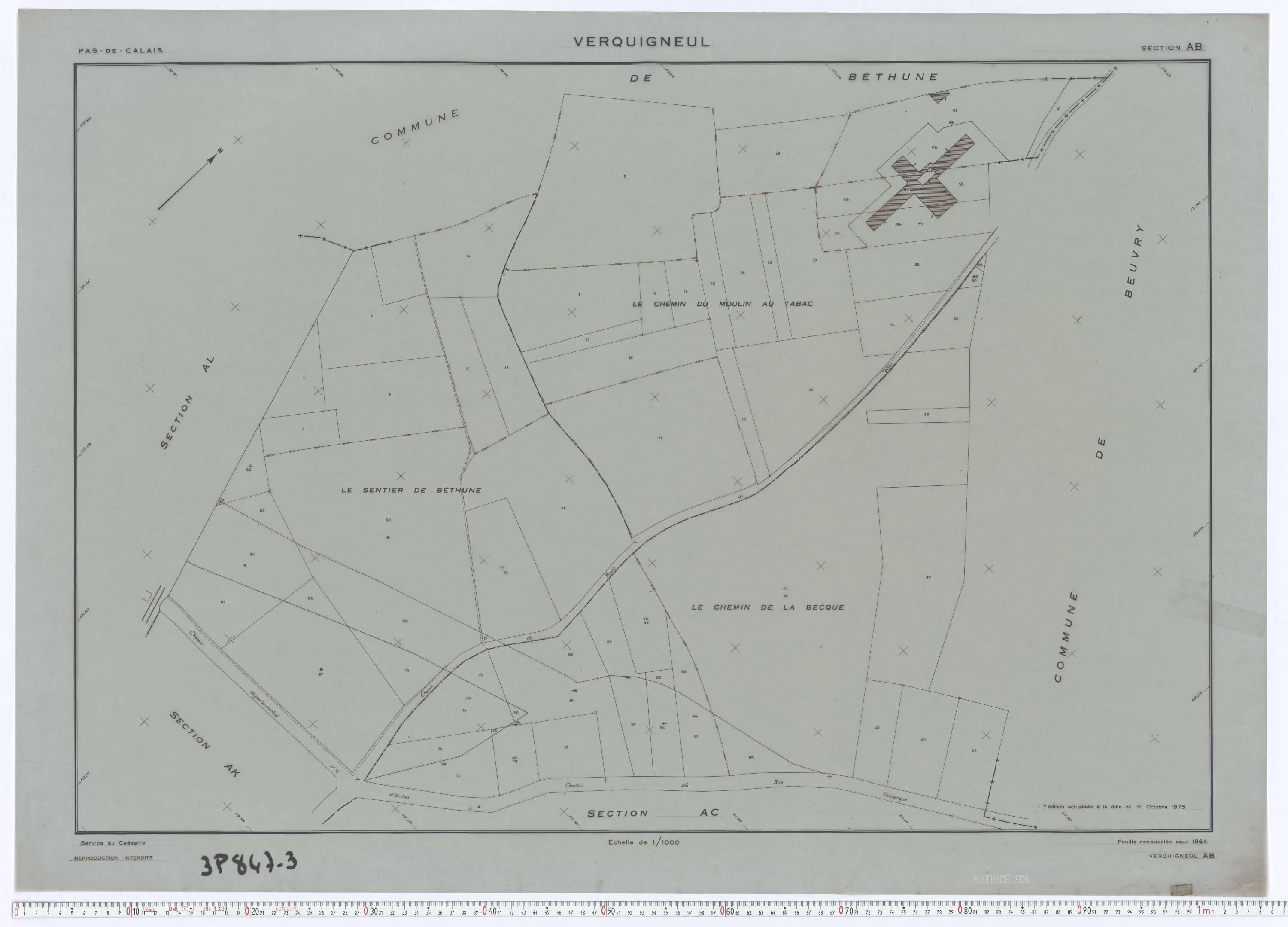 Verquigneul - Section AB.