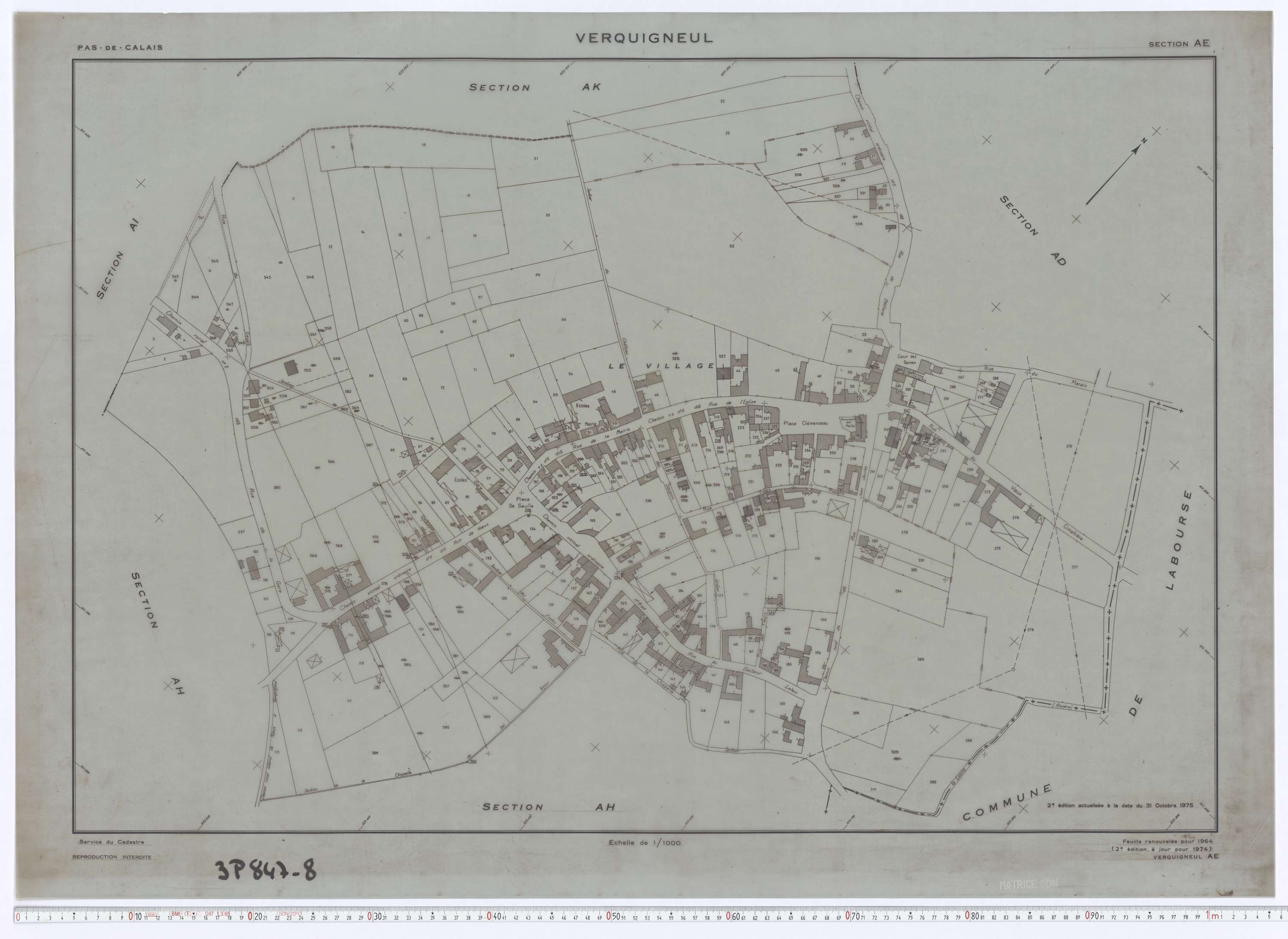 Verquigneul - Section AE.